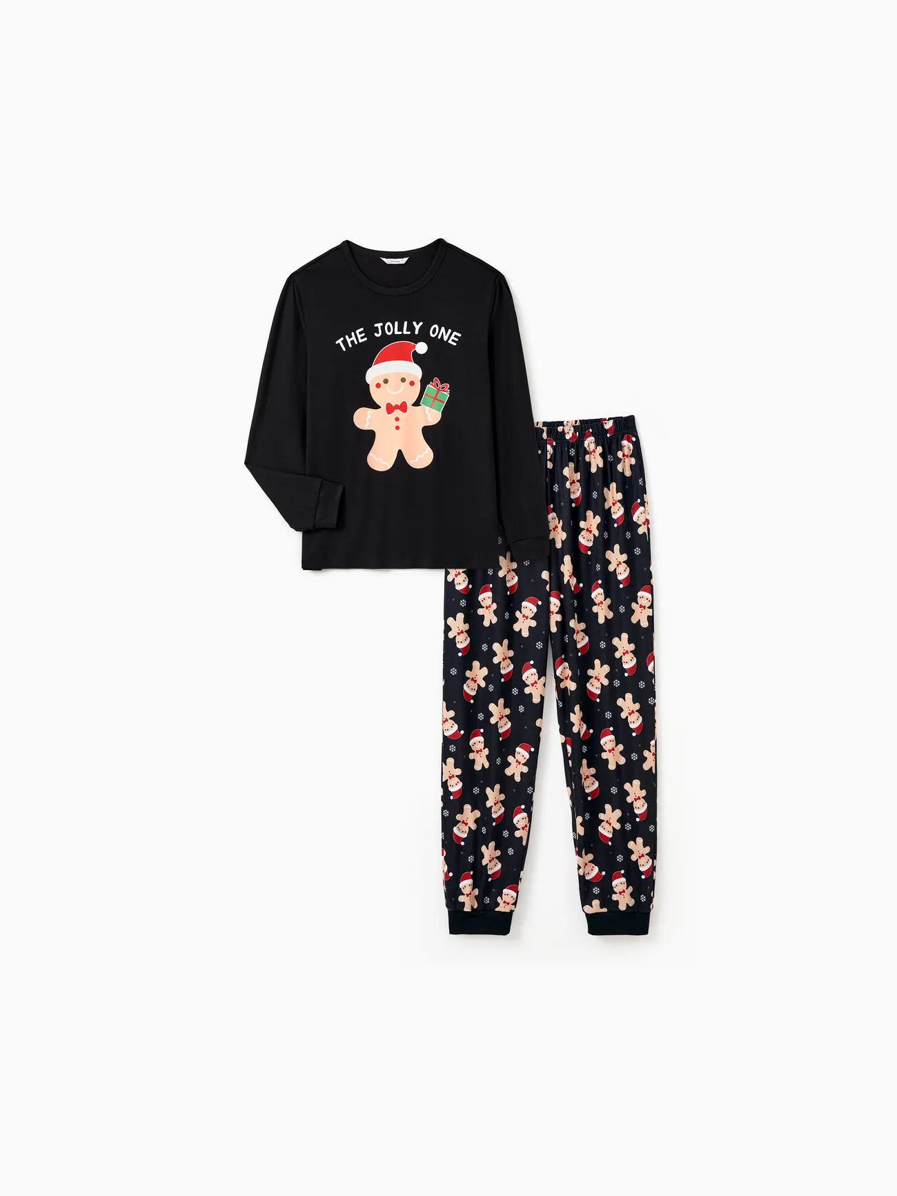 

Christmas Family Pajamas Sets Glow in the Dark Gingerbread Man Print Matching Pajamas Sets