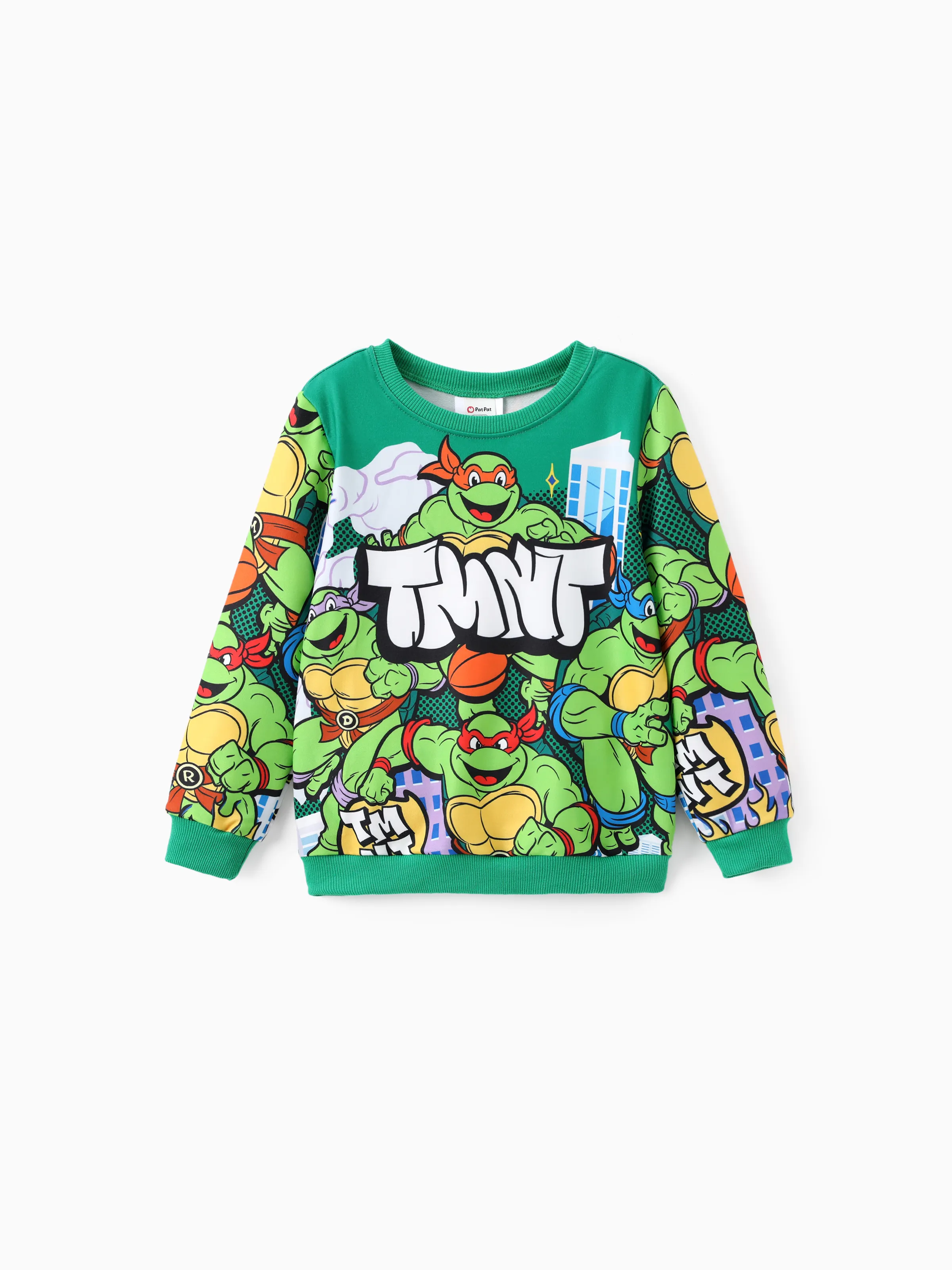 

Teenage Mutant Ninja Turtle KID/Toddler Boys 1pc TMNT Character Print Long-sleeve Sweatshirt