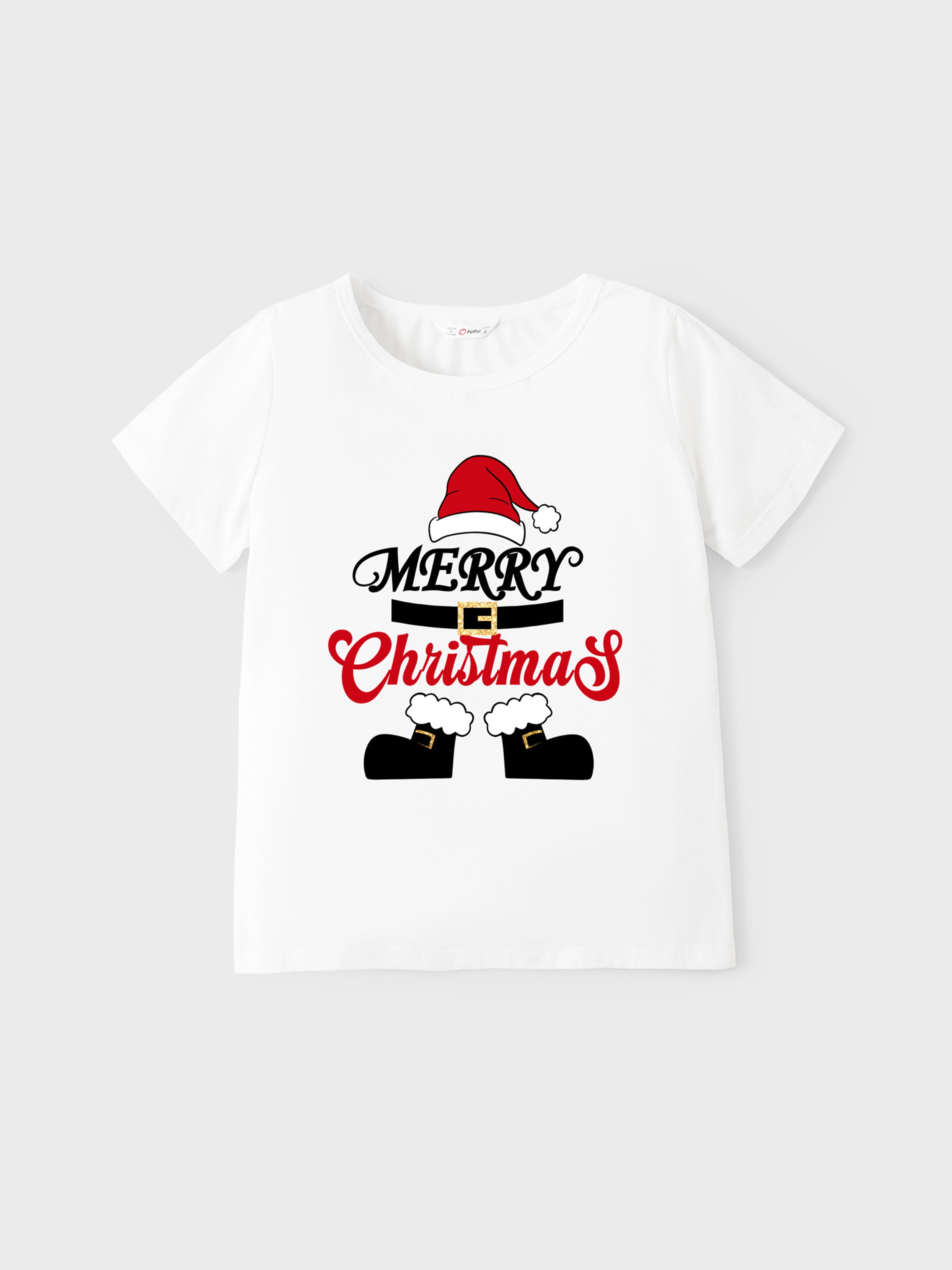 

Christmas Family Matching Long Sleeves Merry Christmas Santa Claus Design Tops