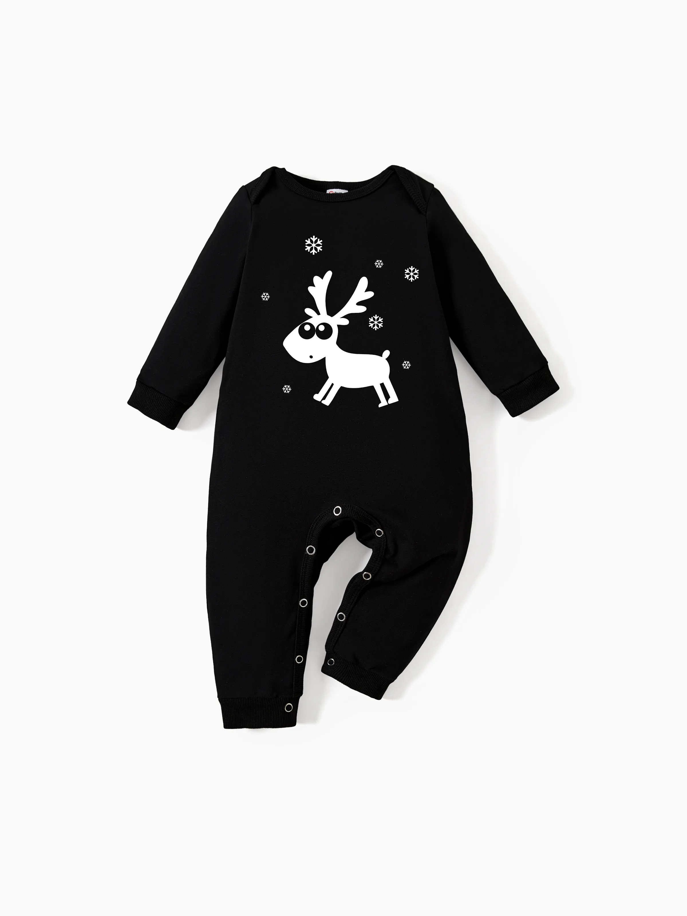 

Christmas Family Matching Long Sleeves Cute Reindeer Graphic Tops
