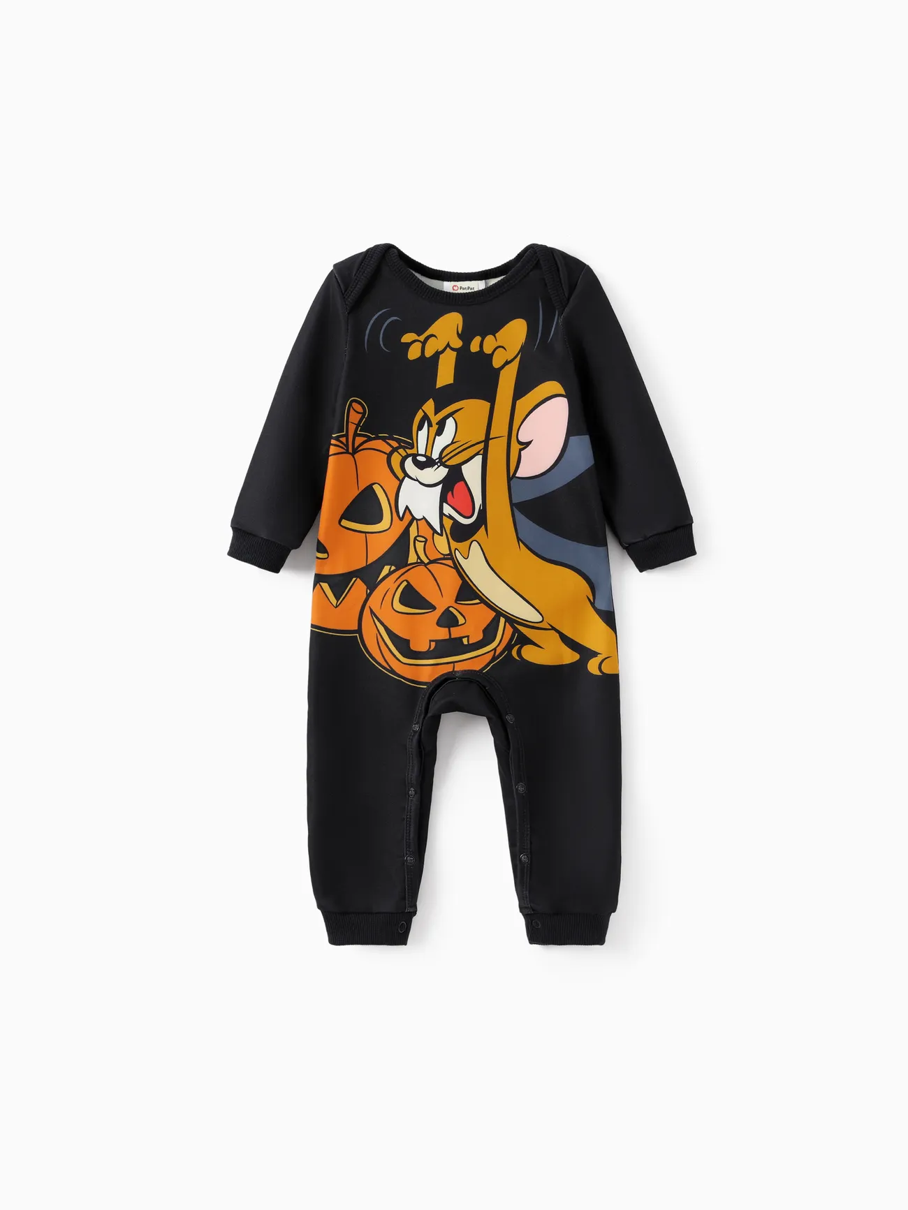 

Tom and Jerry Family matching Halloween Pumpkin Long-sleeve Top