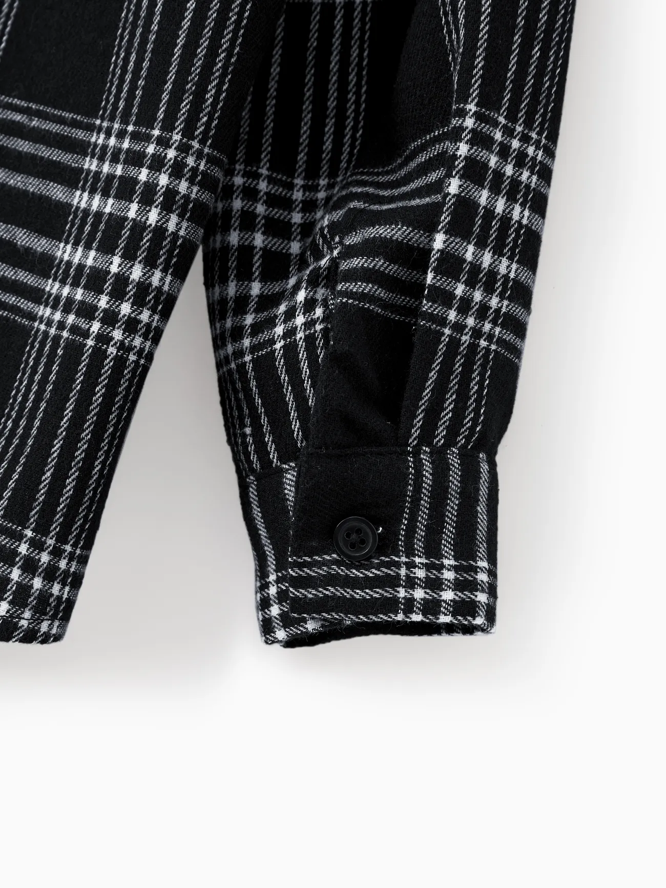 Boy - Family Matching Sets Black Plaid Shirt or Elegant Ribbed Top Flowy Tulle Mesh Dress - Black - image 21