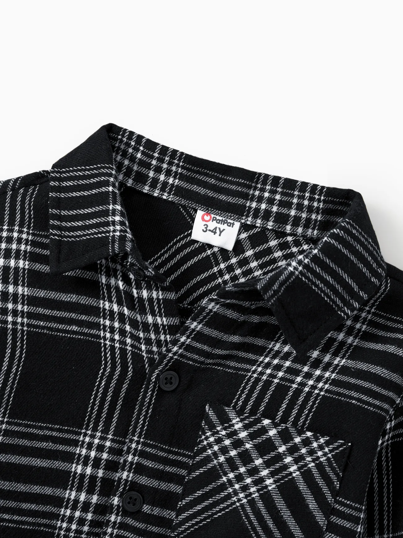 Boy - Family Matching Sets Black Plaid Shirt or Elegant Ribbed Top Flowy Tulle Mesh Dress - Black - image 19