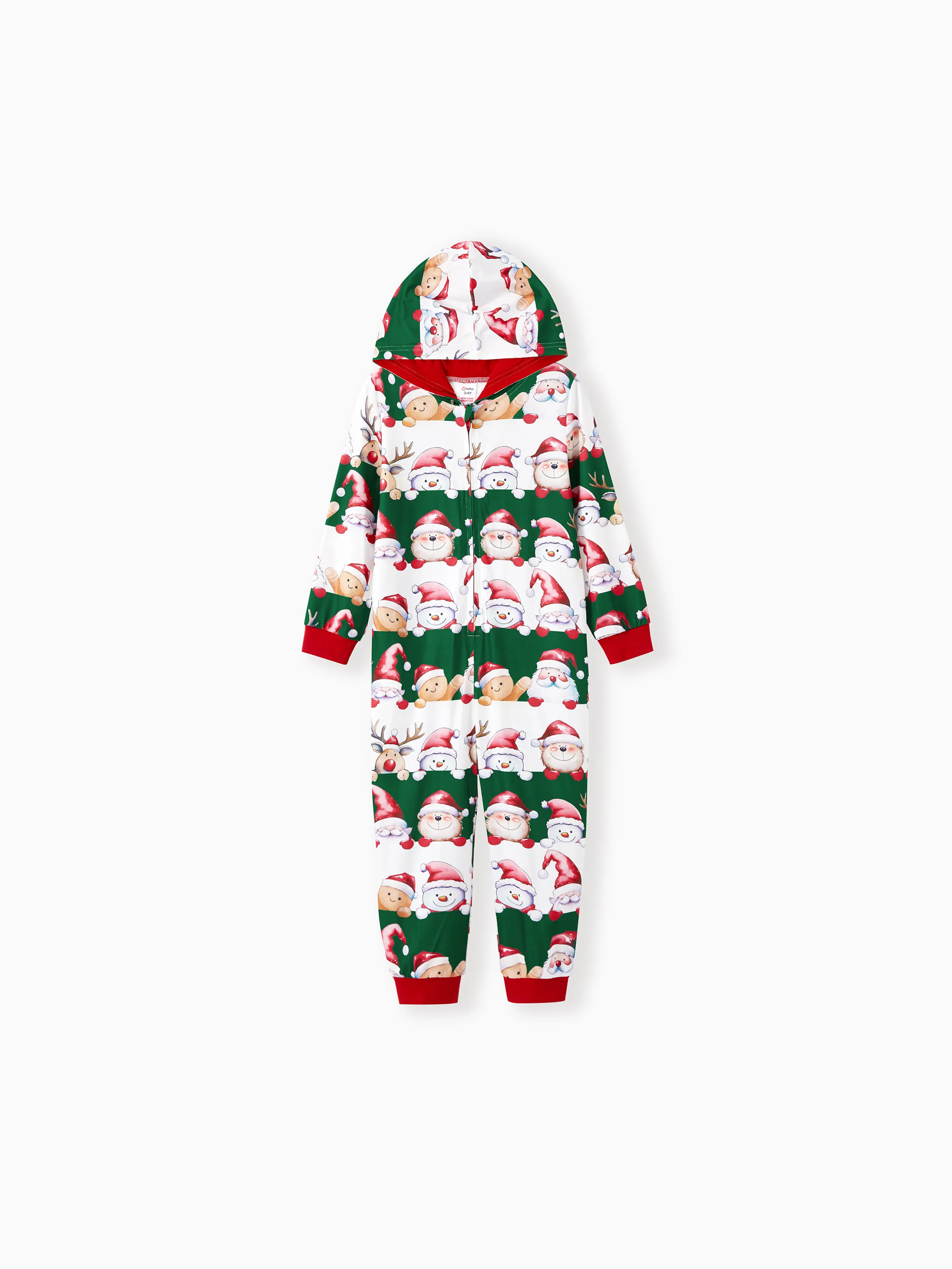 

Christmas Family Matching Pajamas Sets Gingerbread Man and Santa Gnome Pattern Onesies Pajamas