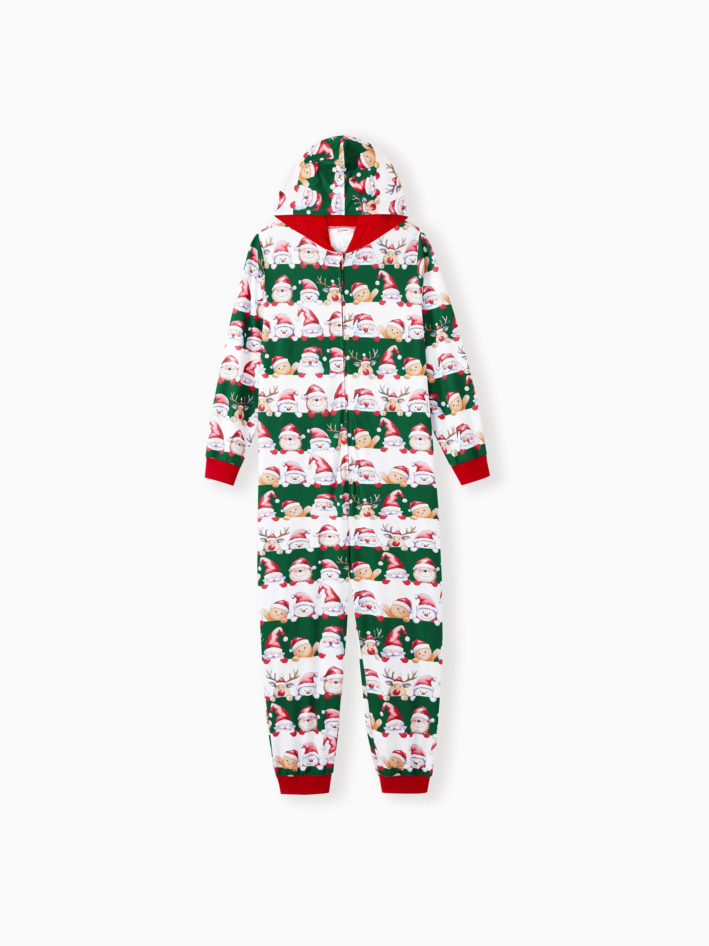 

Christmas Family Matching Pajamas Sets Gingerbread Man and Santa Gnome Pattern Onesies Pajamas