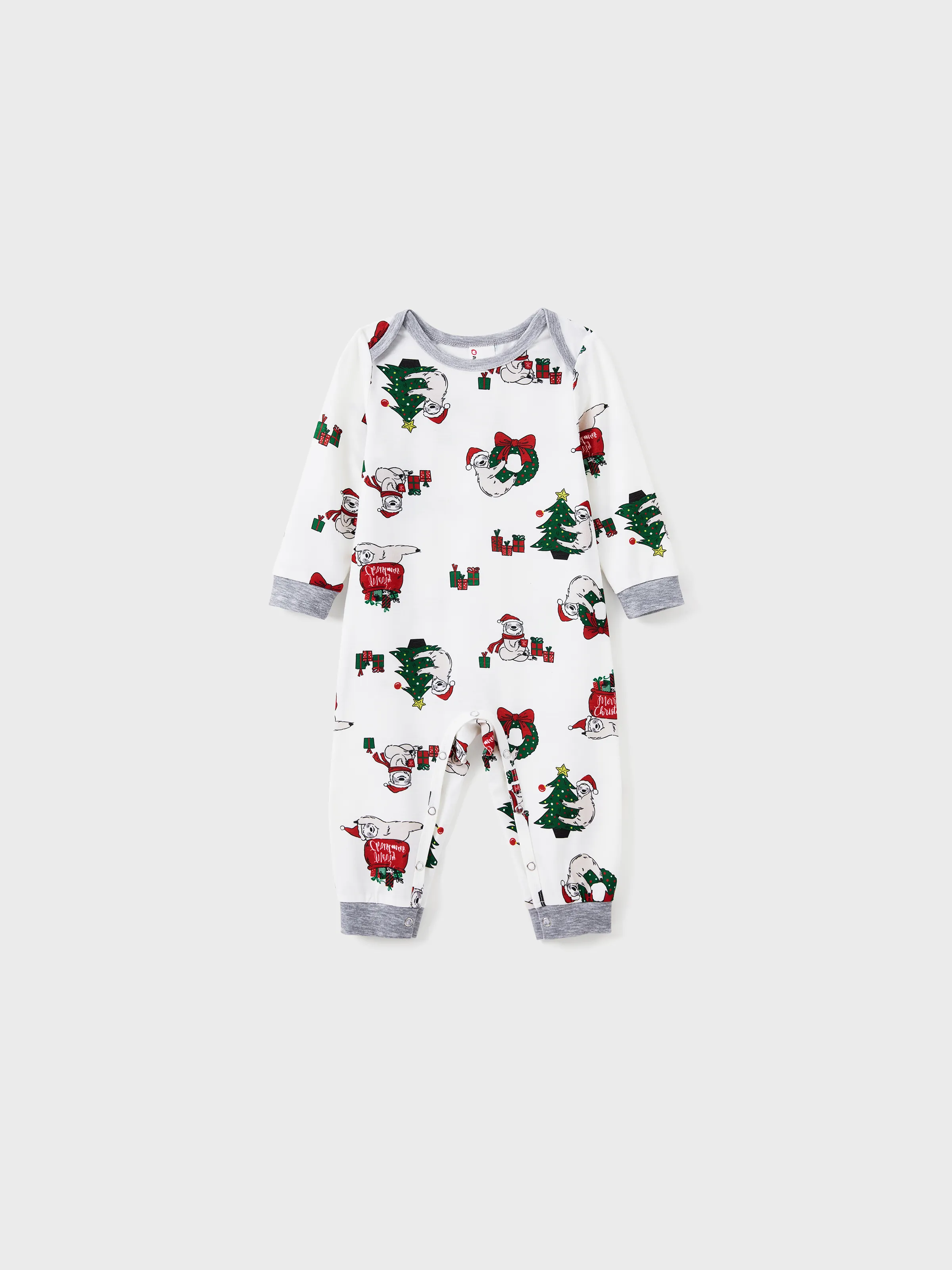 

Christmas Pajamas Family Matching Cutie Sloths Pattern Long Sleeves Pajamas Sets