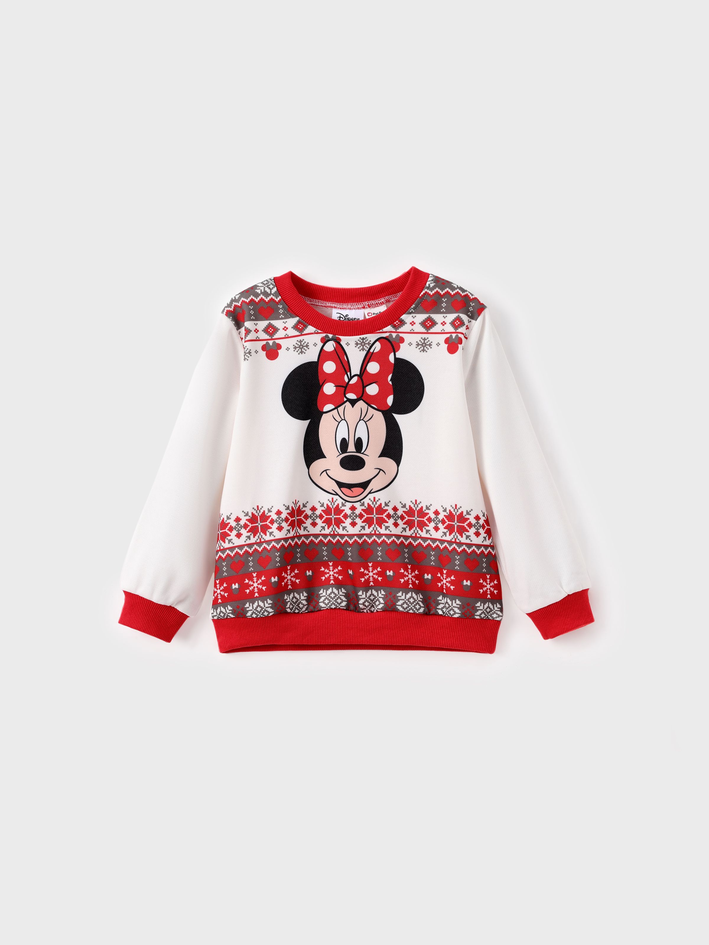 

Disney Mickey and Friends Family matching Christmas Print Long-sleeve Sweatshirt