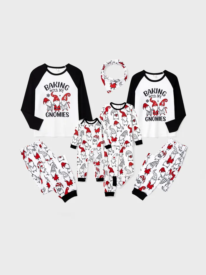 Set di pigiami abbinati per la famiglia a tema Natale - Poliestere Spandex, Unisex, Maniche Lunghe