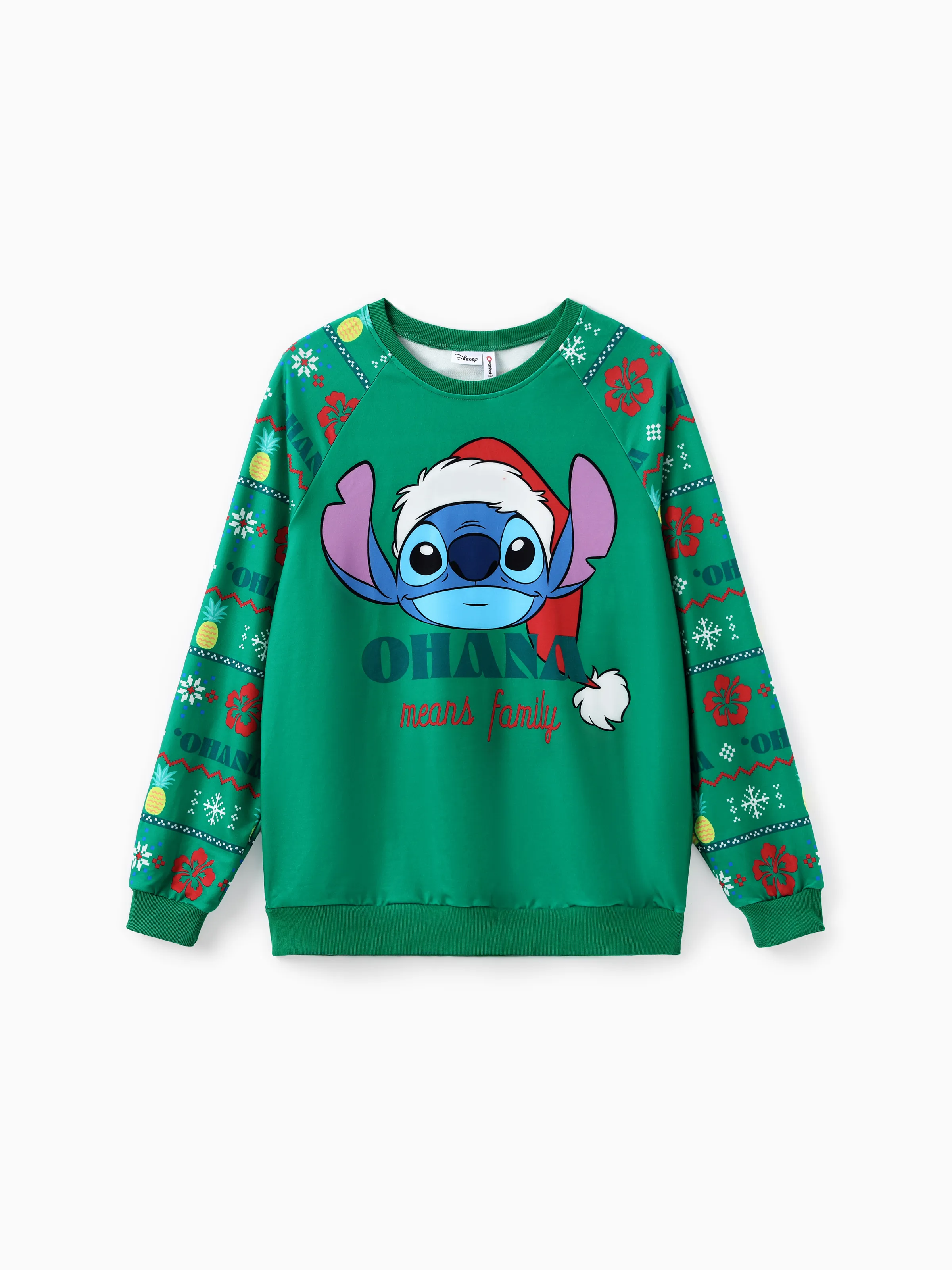 

Disney Stitch Family Matching Christmas Stitch With Santa Hat Long-sleeve Sweatshirt