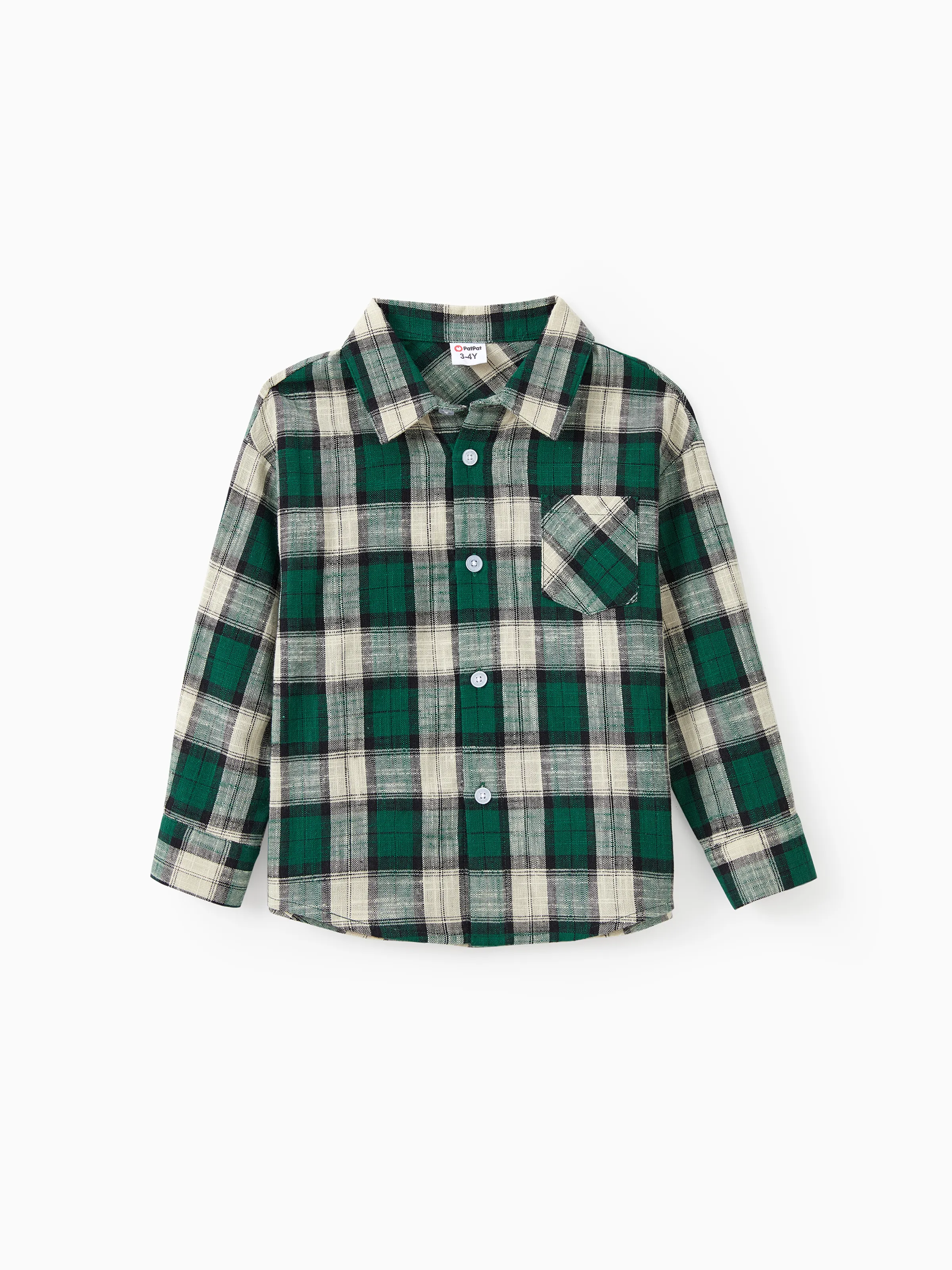 

Green Plaid Matching Family Outfits Long Sleeves Co-ord