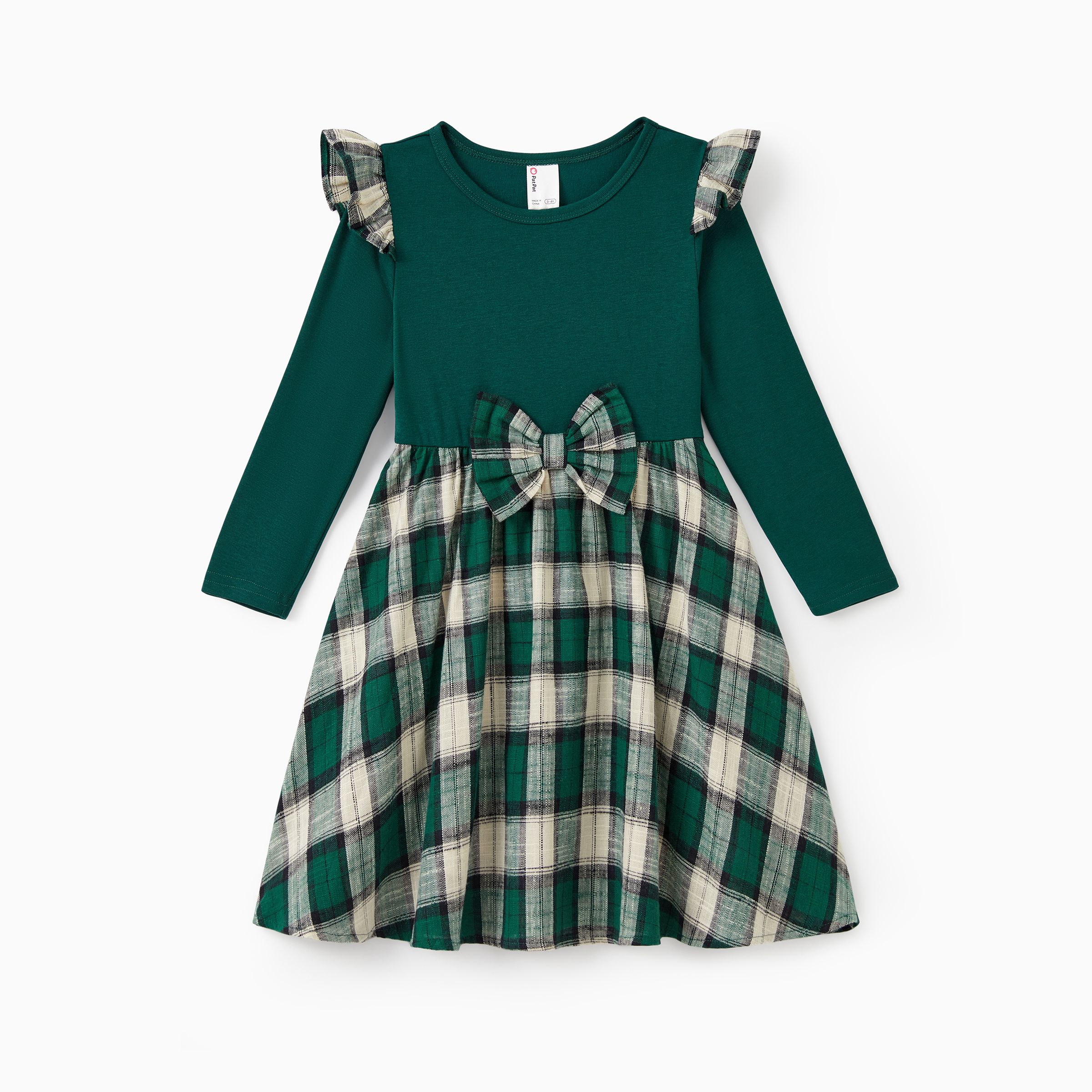 

Green Plaid Matching Family Outfits Long Sleeves Co-ord Sets