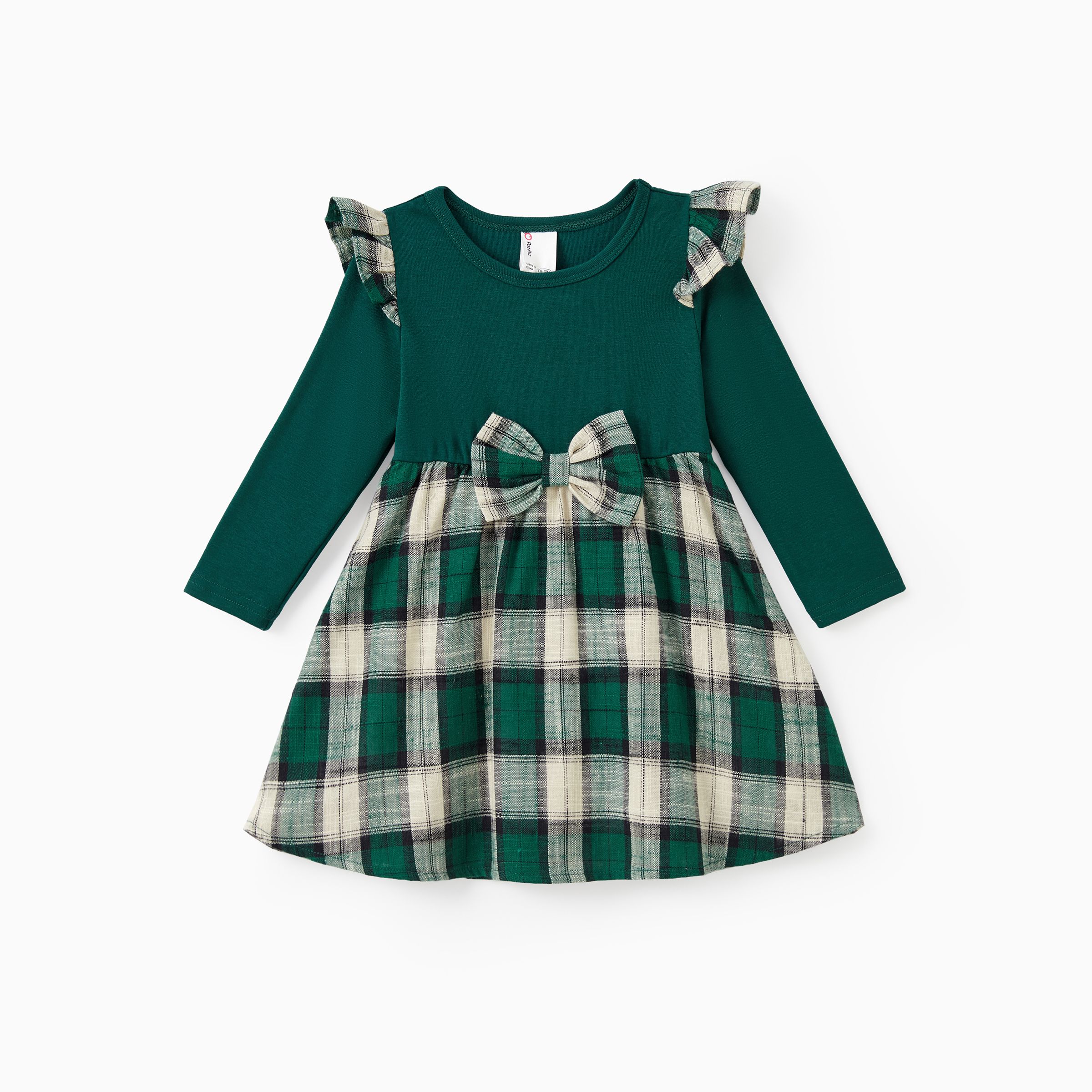 

Green Plaid Matching Family Outfits Long Sleeves Co-ord Sets