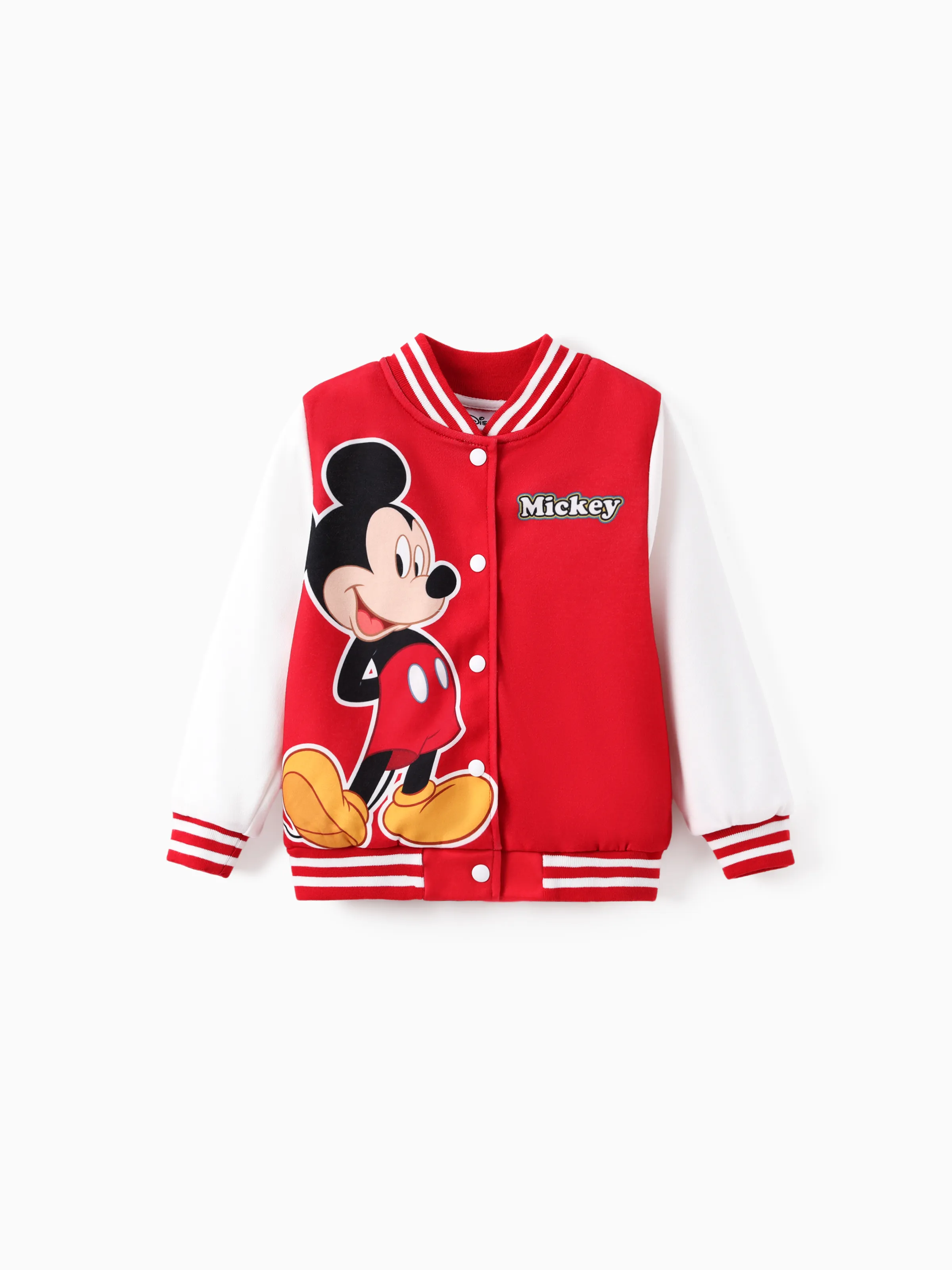 

Disney Mickey and Friends Toddler/Kids Girl Letter Print Colorblock Lightweight Bomber Jacket