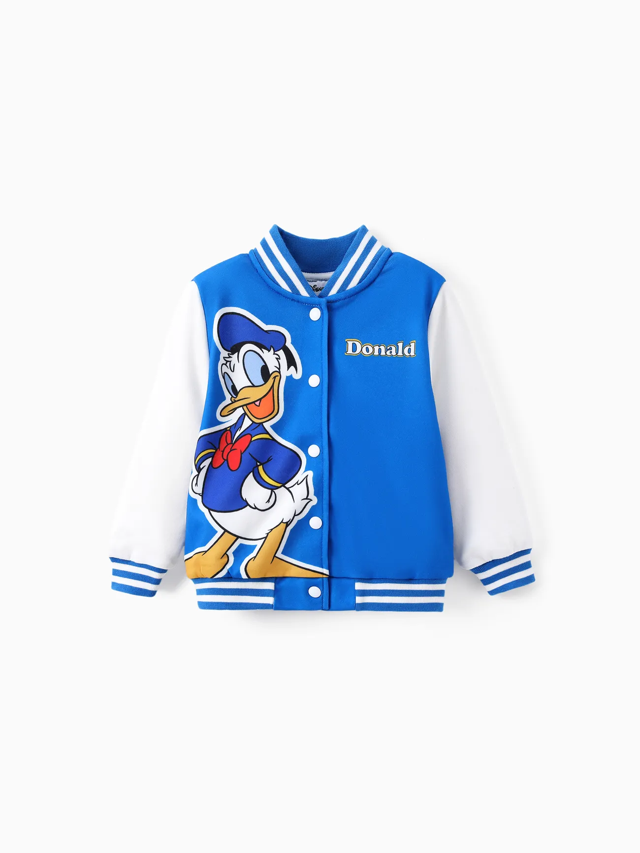 

Disney Mickey and Friends Toddler/Kids Girl Letter Print Colorblock Lightweight Bomber Jacket