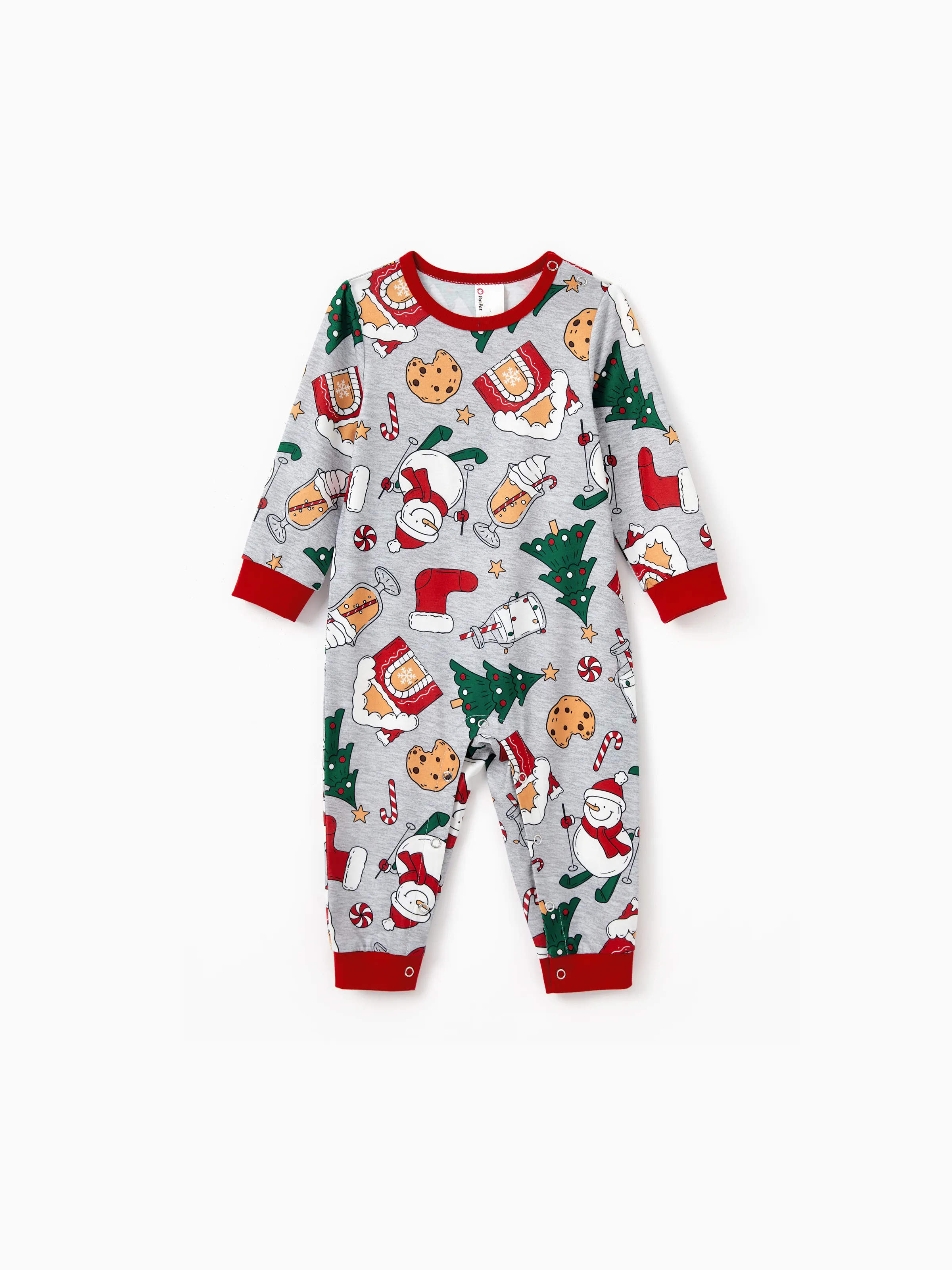 

Christmas Pajamas Family Matching Allover Gingerbread House Pattern Pajamas Sets