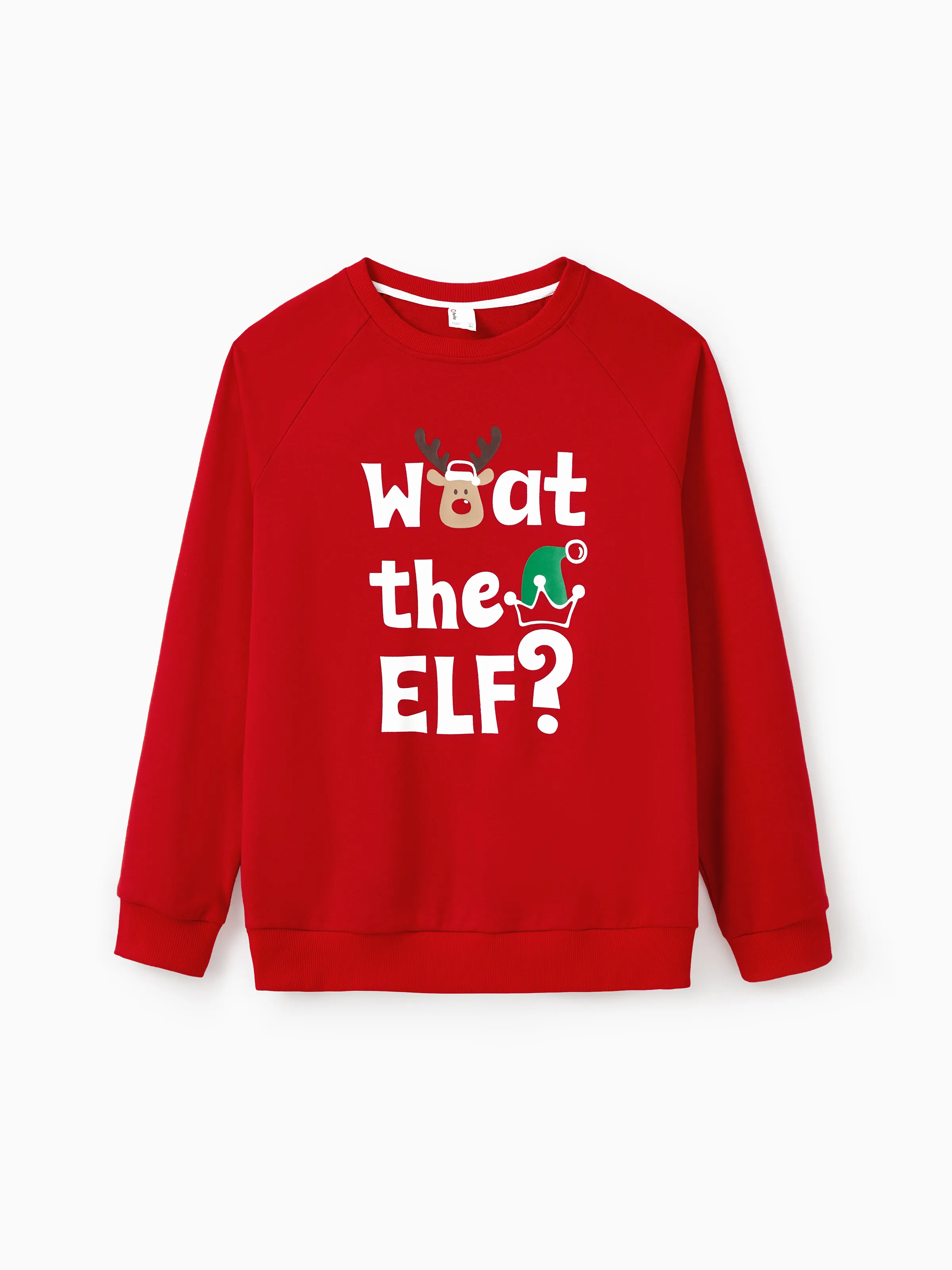 

Christmas Tops Family Matching Glow in the Dark ELF Theme Long Sleeves Sweatshirt