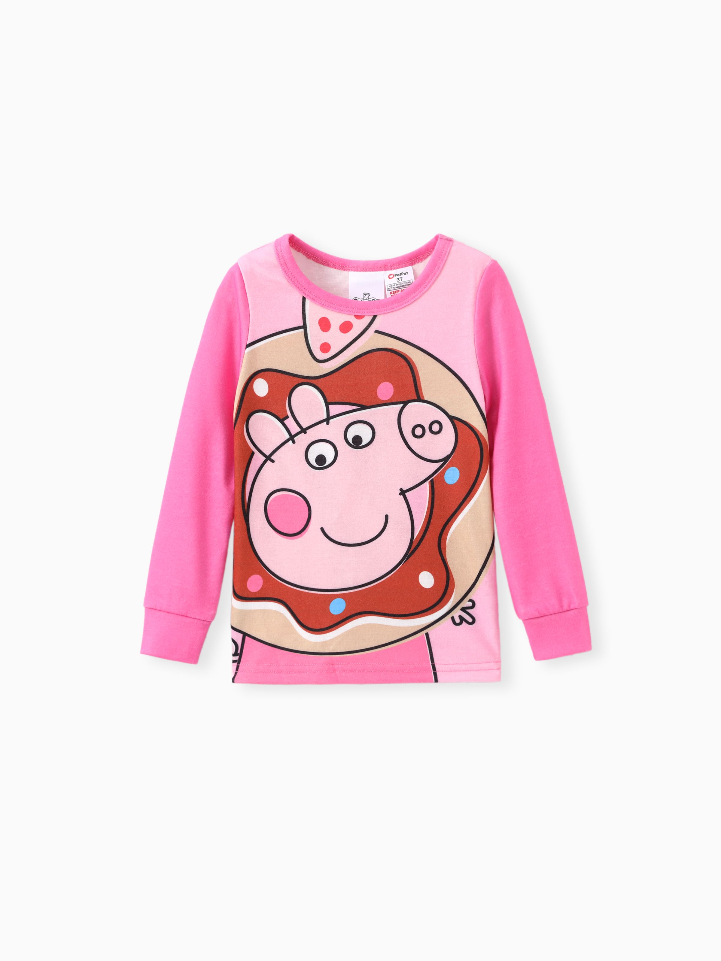 

Peppa Pig Toddler Girls 2pcs Naia™ Dessert Print Long-sleeve Sleepwear Set