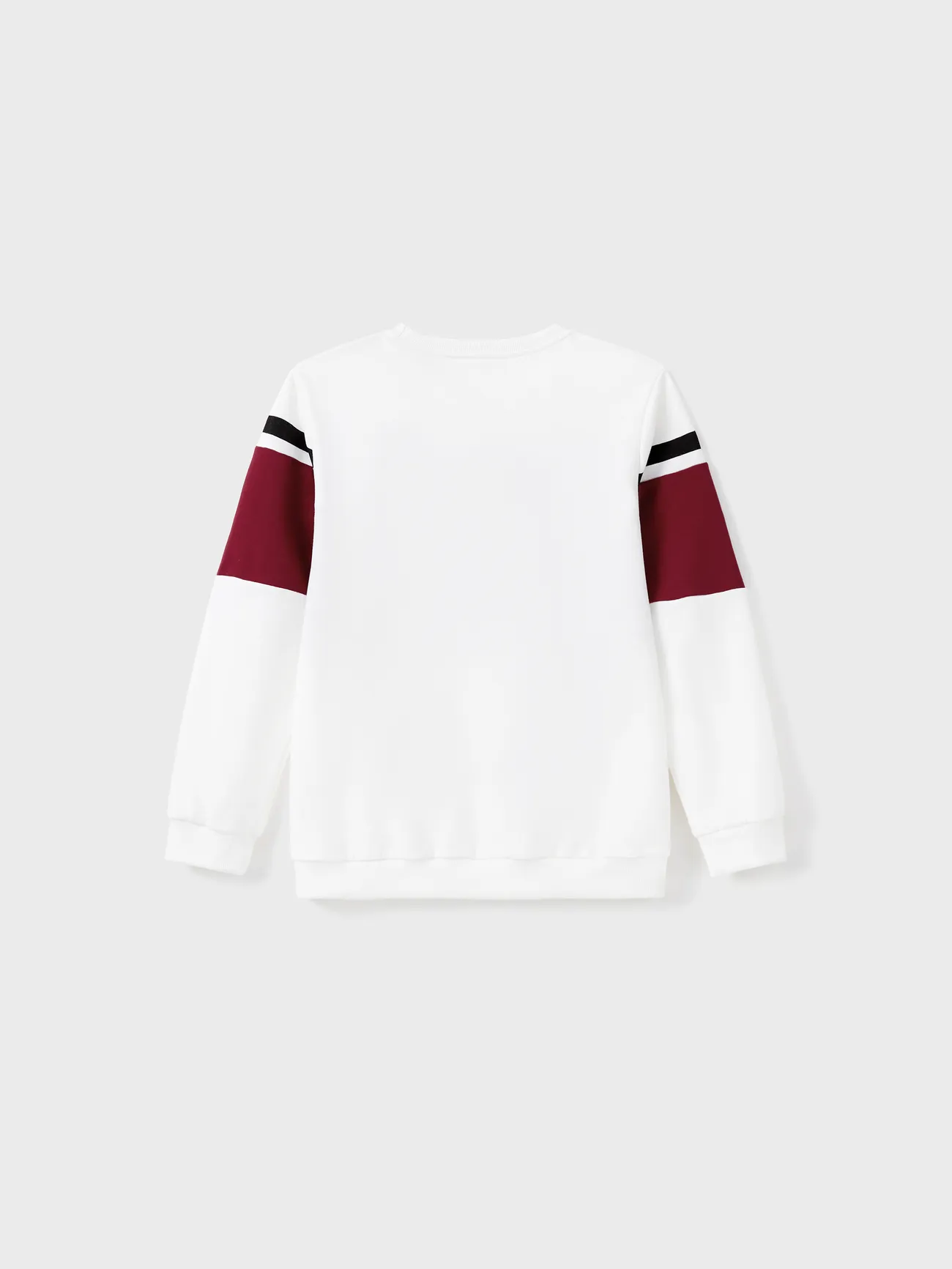Boy - Family Matching Sets Long Sleeves Sweatshirt or Off-Shoulder Butterfly Embroidered Tulle Dress - Burgundy - image 18