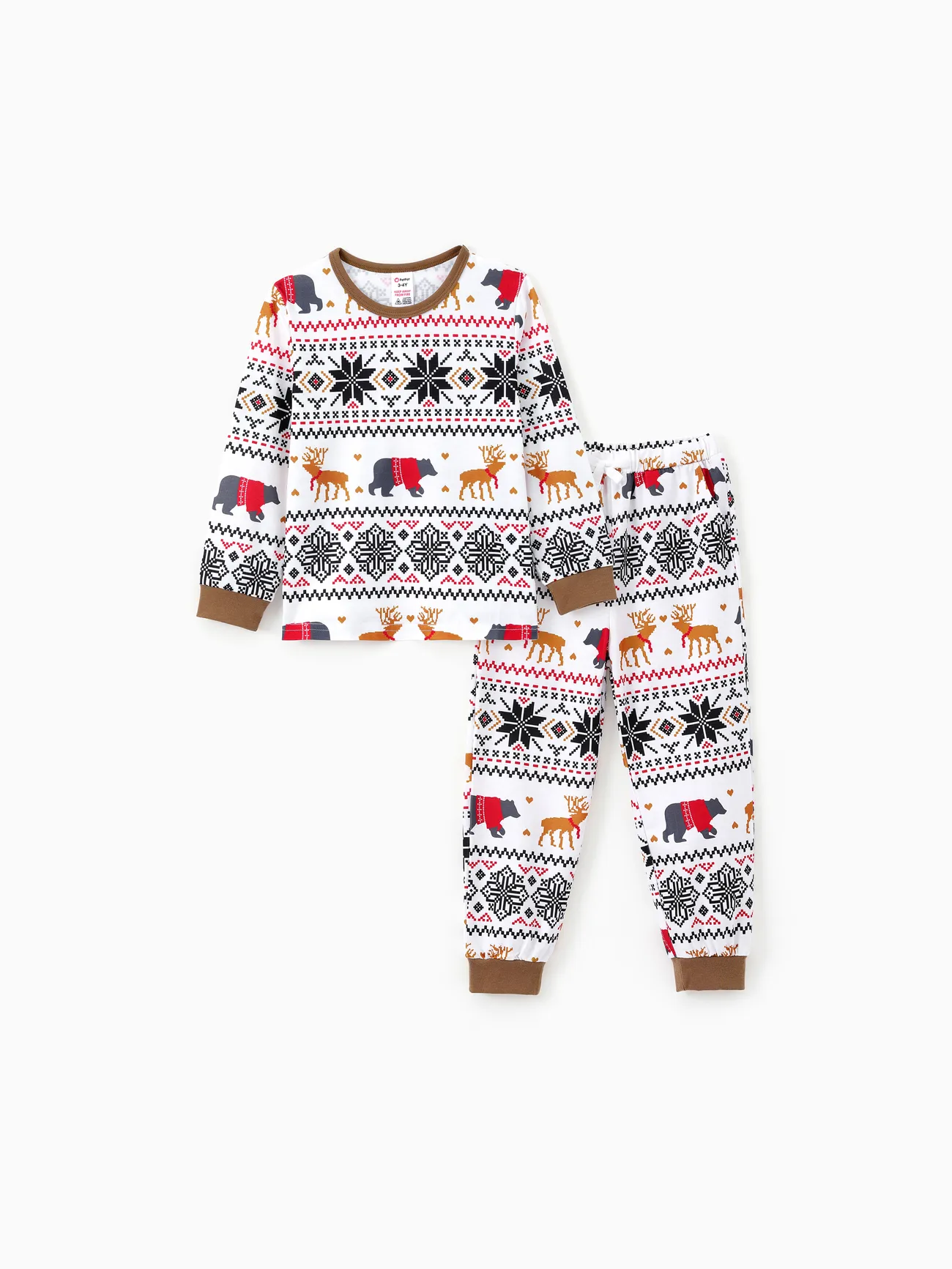 

Christmas Print Family Pajamas Set - Flame Resistant