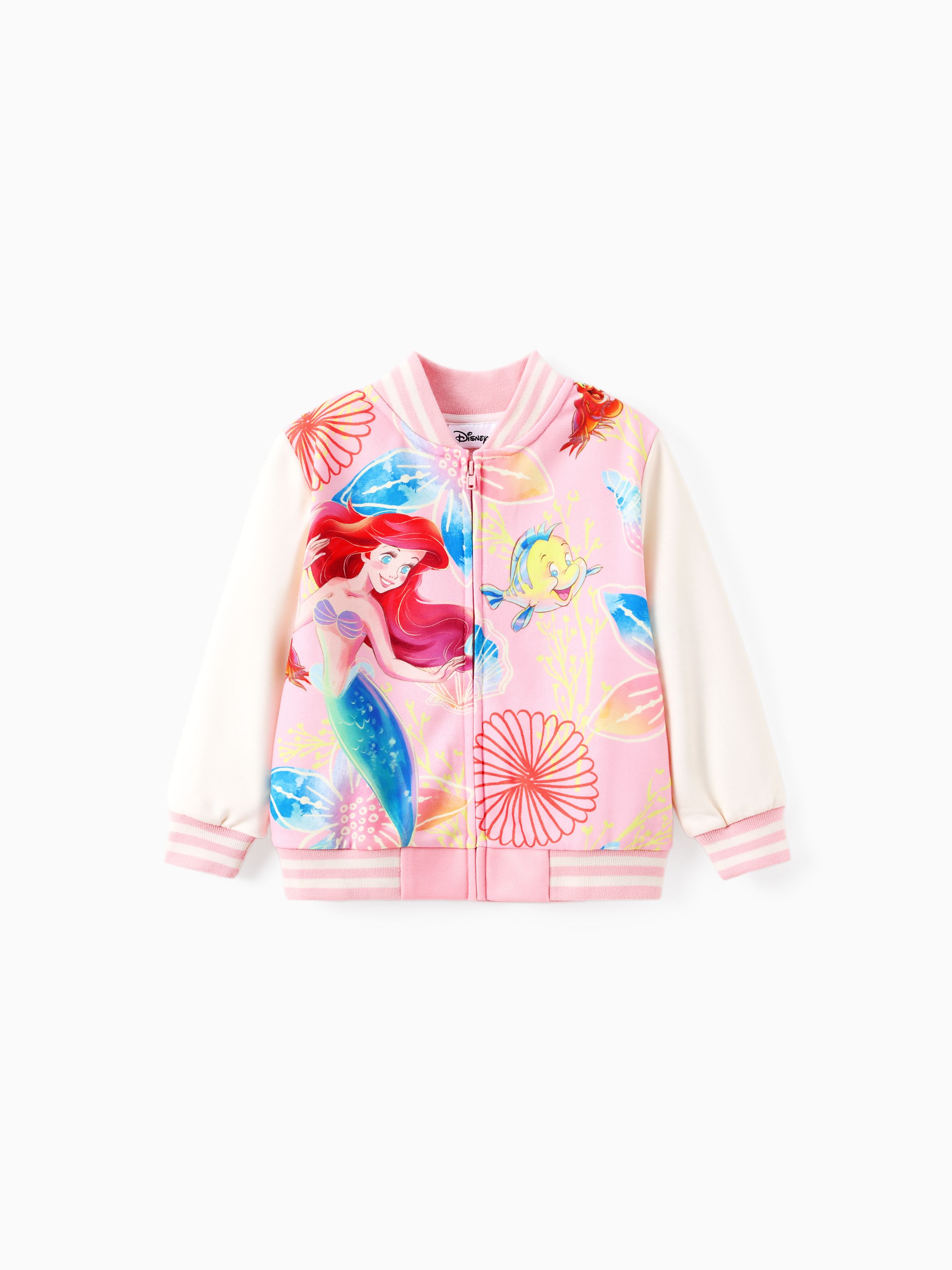 

Disney Princess Toddler Girls Moana/Ariel 1pc Tye-die Print Bomber Jacket