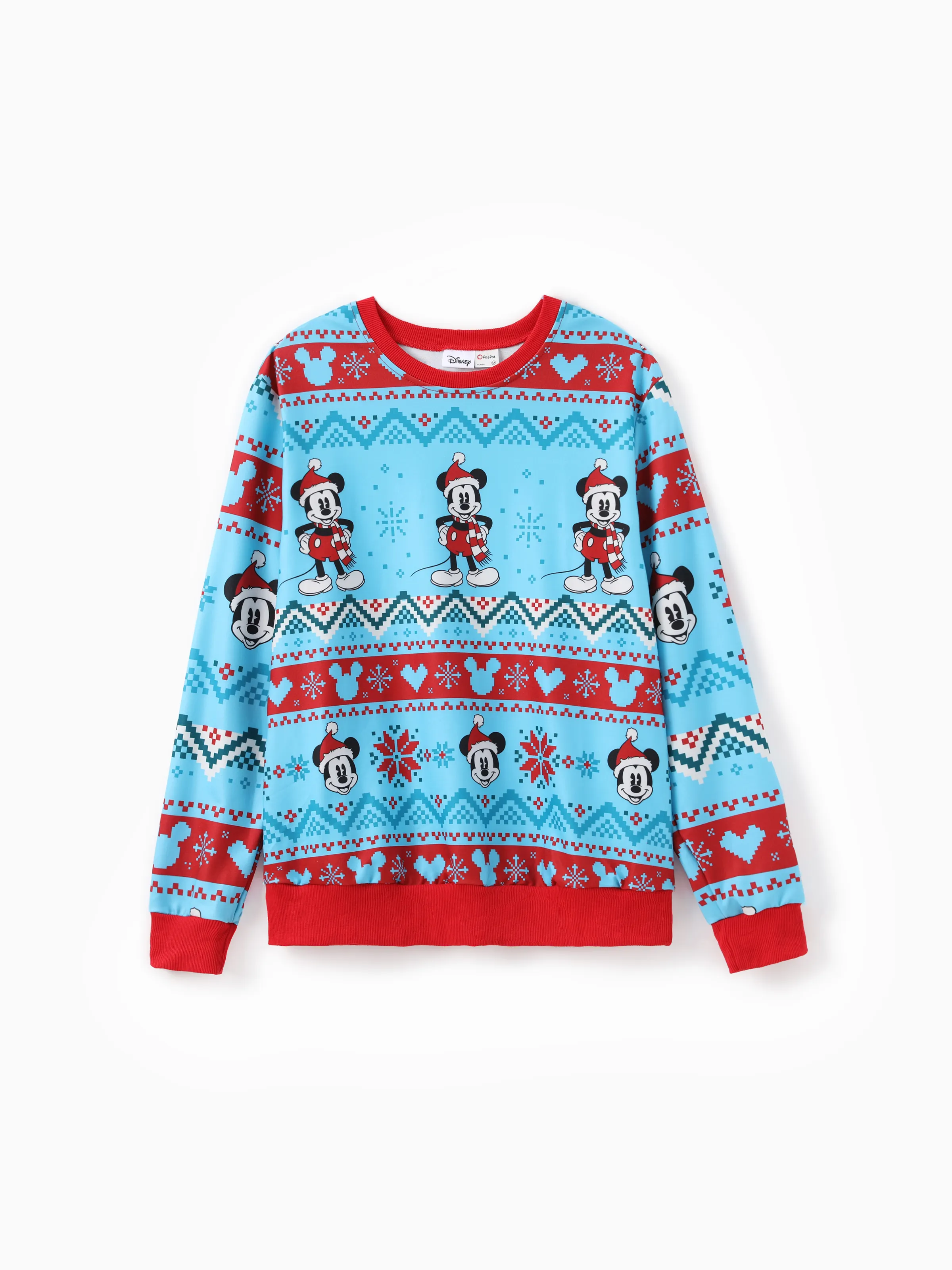 

Disney Mickey and Friends Family Matching Christmas Character Allover Print Sweatshirt