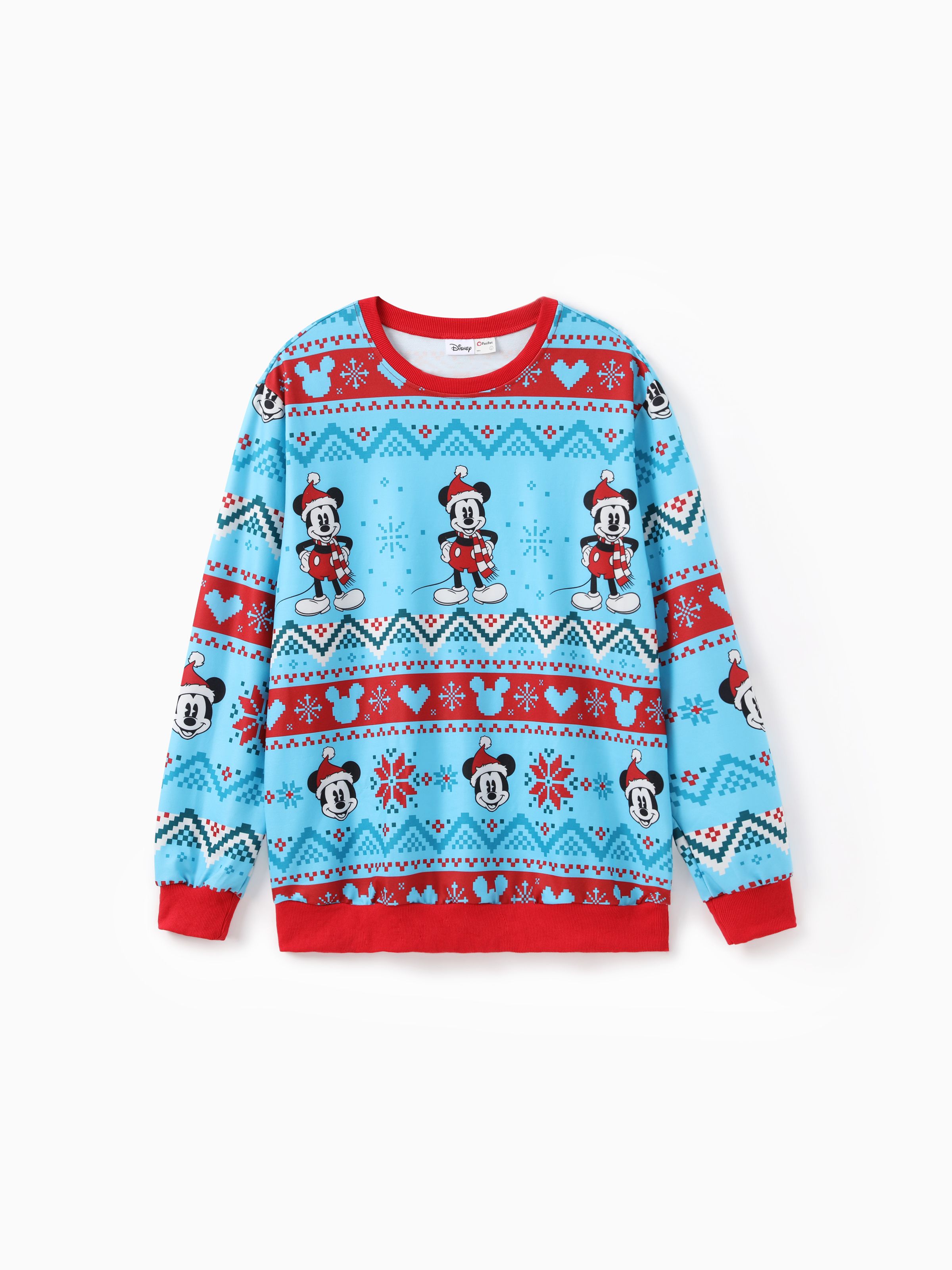 

Disney Mickey and Friends Family Matching Christmas Character Allover Print Sweatshirt