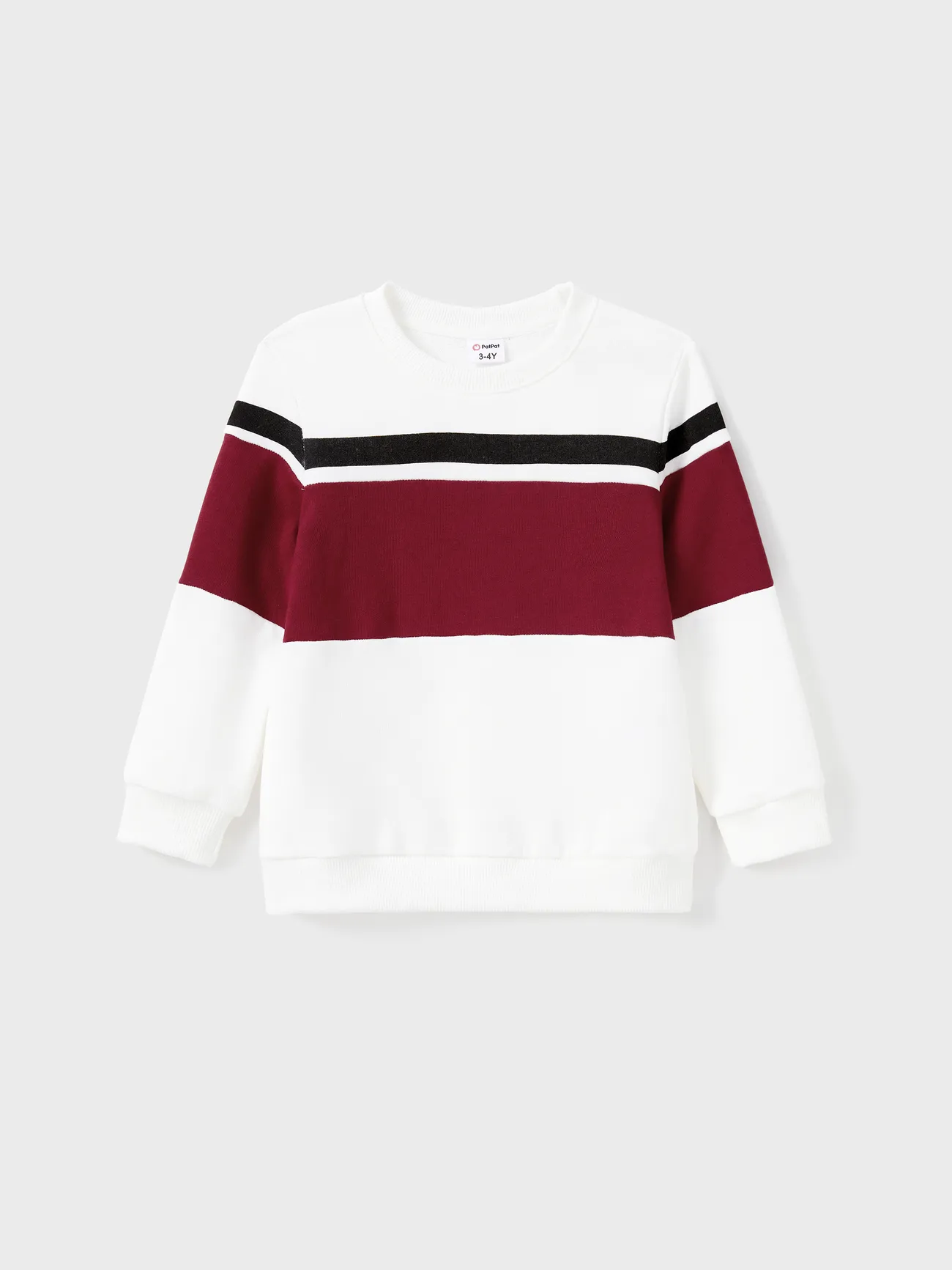 Boy - Family Matching Sets Long Sleeves Sweatshirt or Off-Shoulder Butterfly Embroidered Tulle Dress - Burgundy - image 17