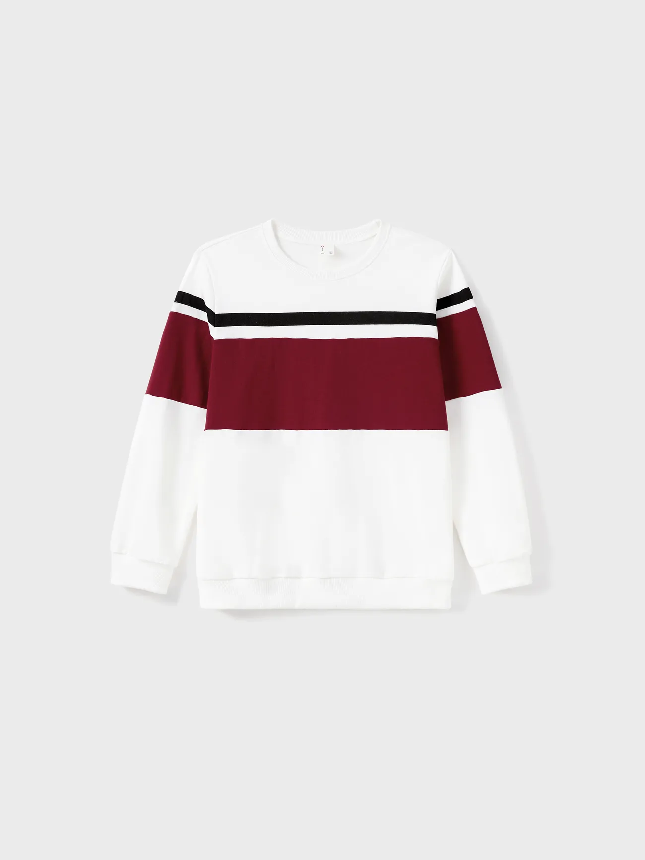 Men - Family Matching Sets Long Sleeves Sweatshirt or Off-Shoulder Butterfly Embroidered Tulle Dress - Burgundy - image 22