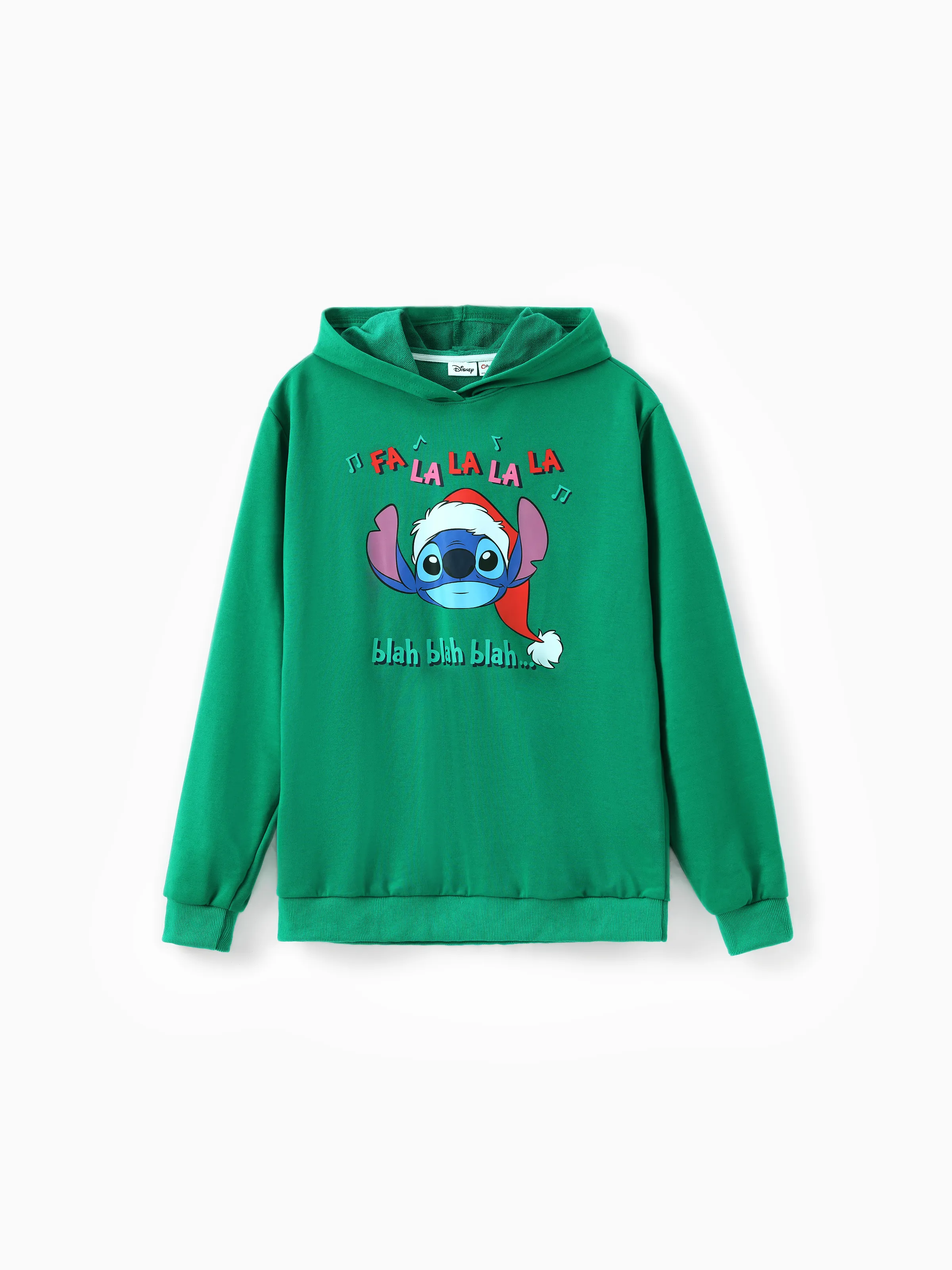 

Disney Stitch Family Matching Christmas Print Hooded Long-sleeve Top