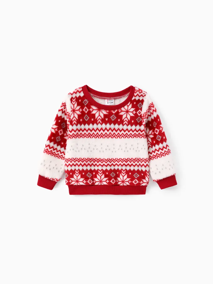 Natale Neonato Unisex Avant-garde Manica lunga Felpa