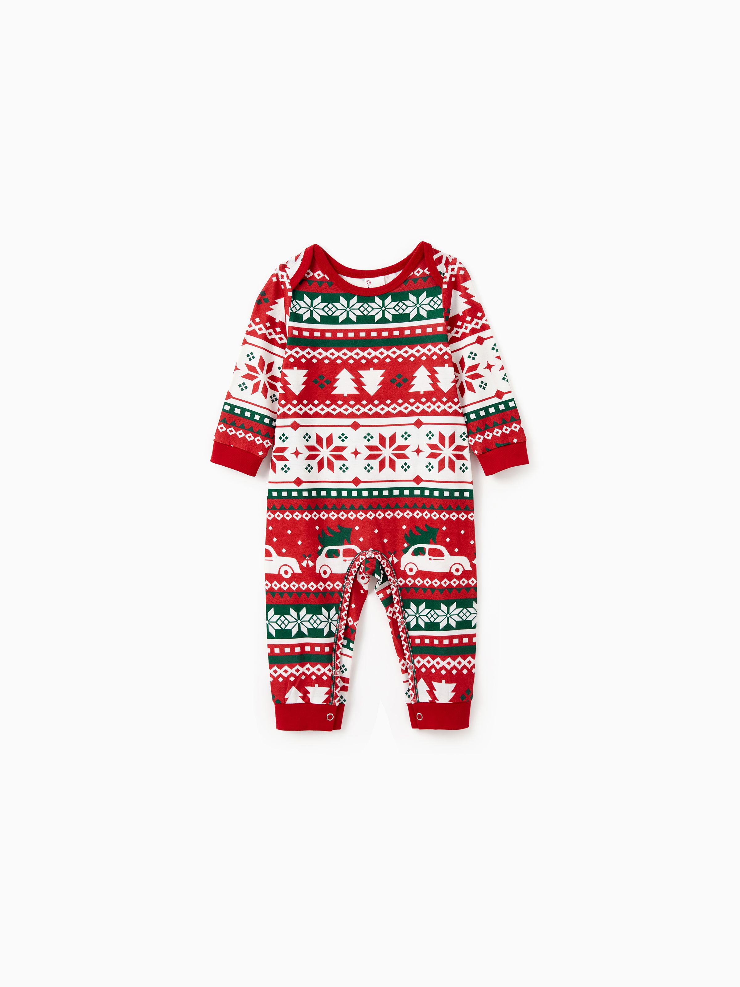 

Christmas Pajamas Matching Family Outfits Christmas Tree Delivery Truck Pattern PJs Sets