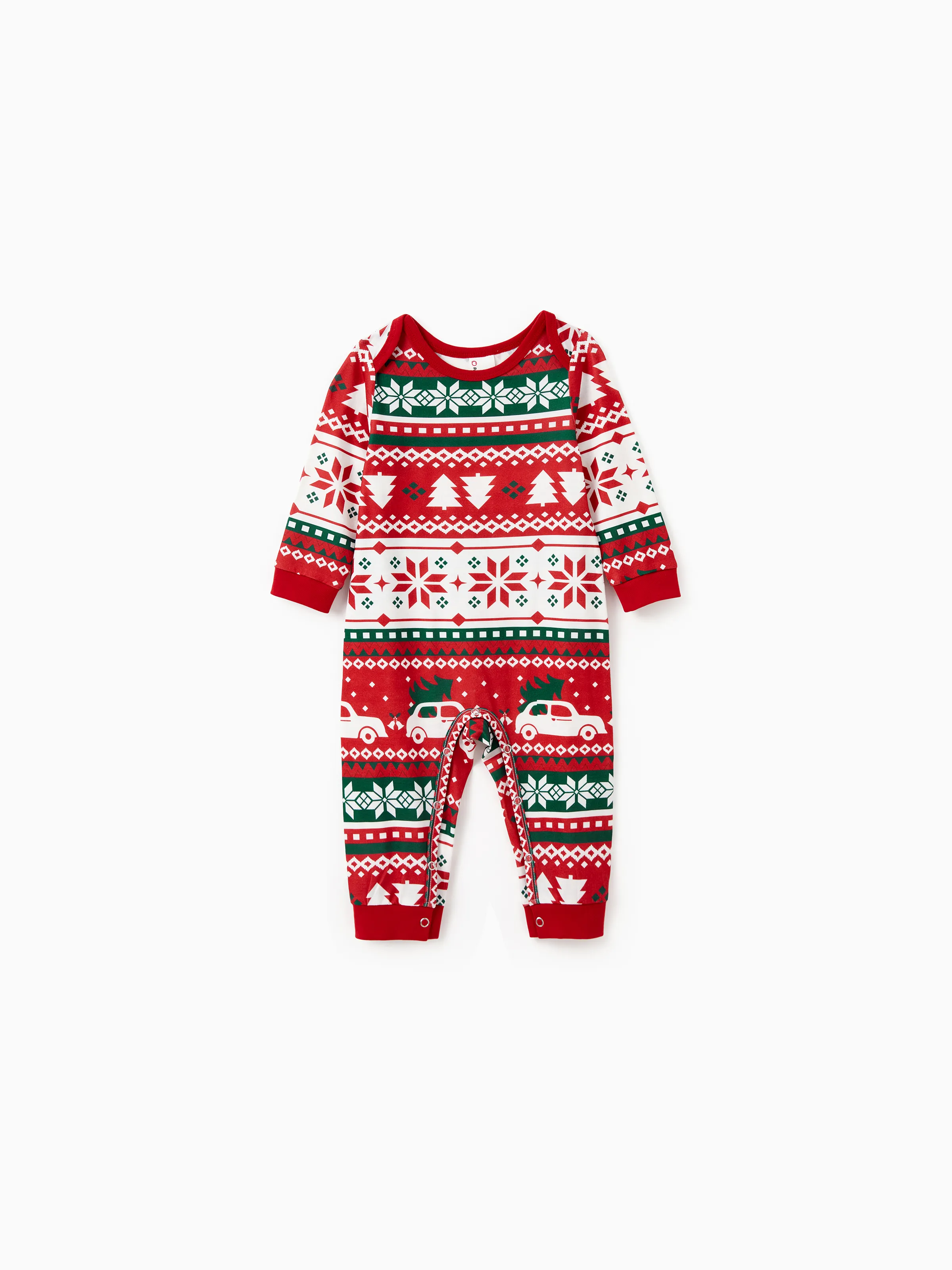 Pyjama De Noël Tenues De Famille Assorties Arbre De Noël Livraison Camion Motif PJs Ensembles