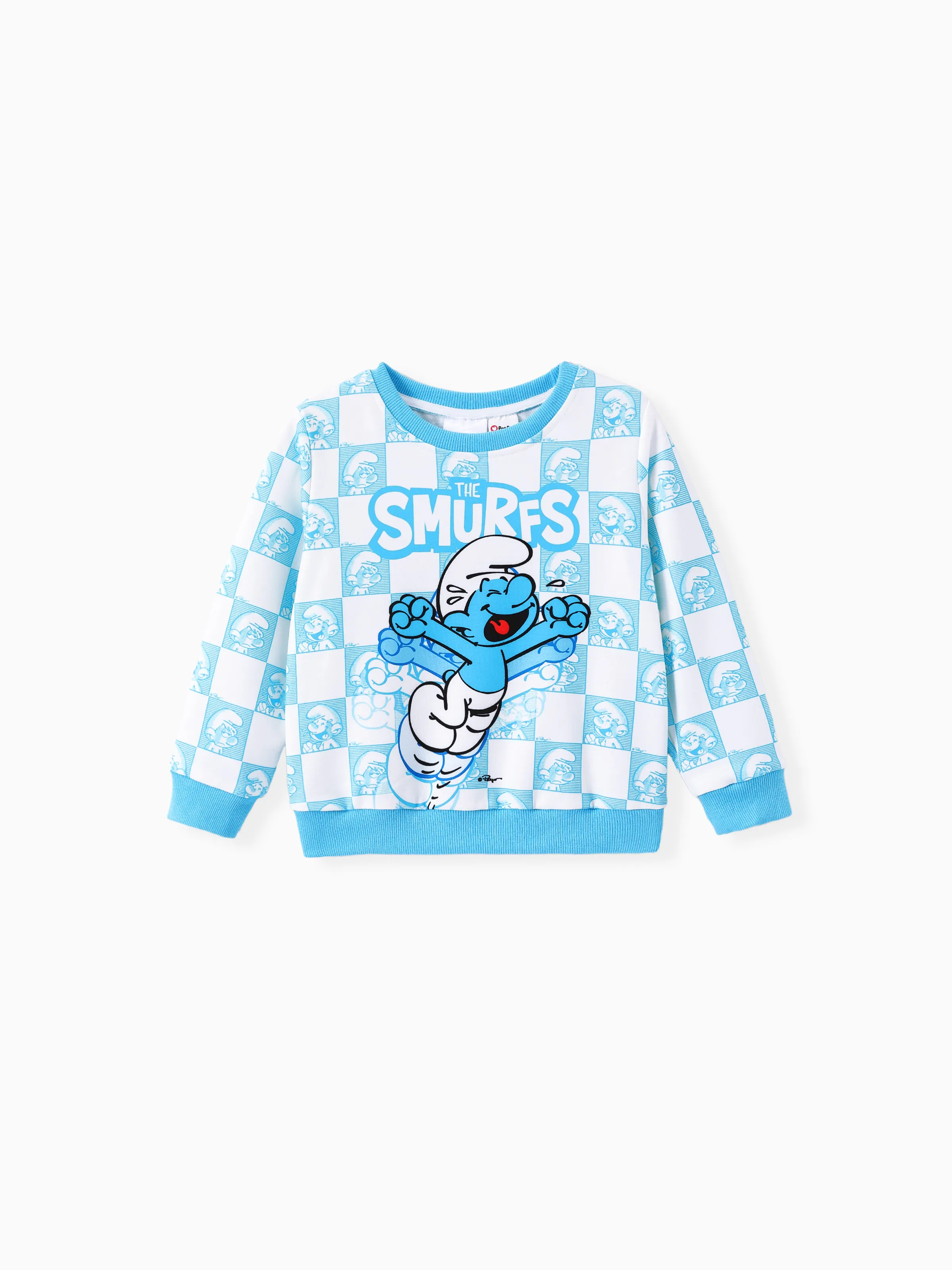 

The Smurfs Toddler Boy 1pc Character Chessboard Print Long-sleeve Top