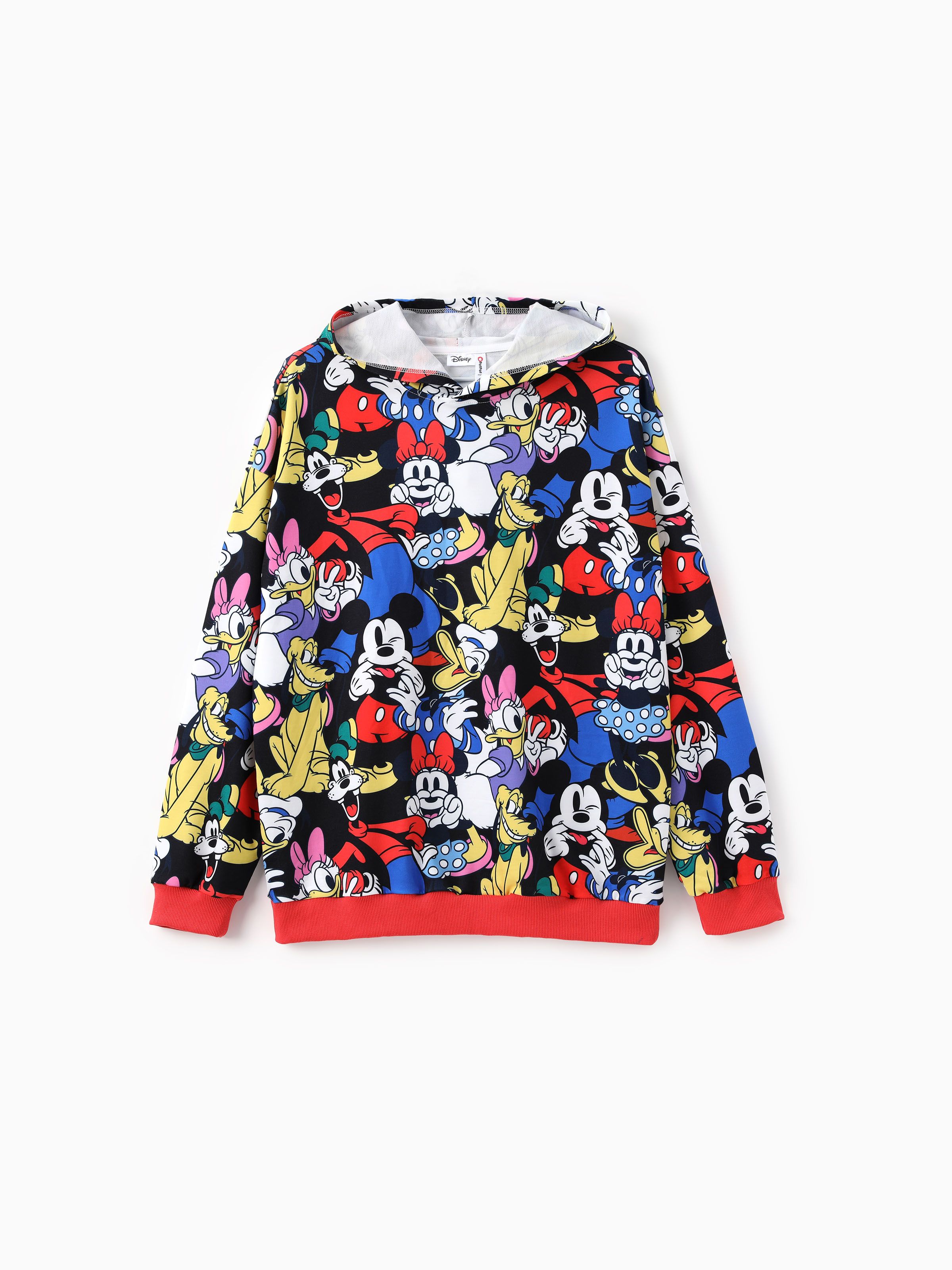 

Disney Mickey and Friends Family Matching Naia™ Character Graffiti Allover Print Colorblock Long-sleeve Hoodies/Dress/Onesie