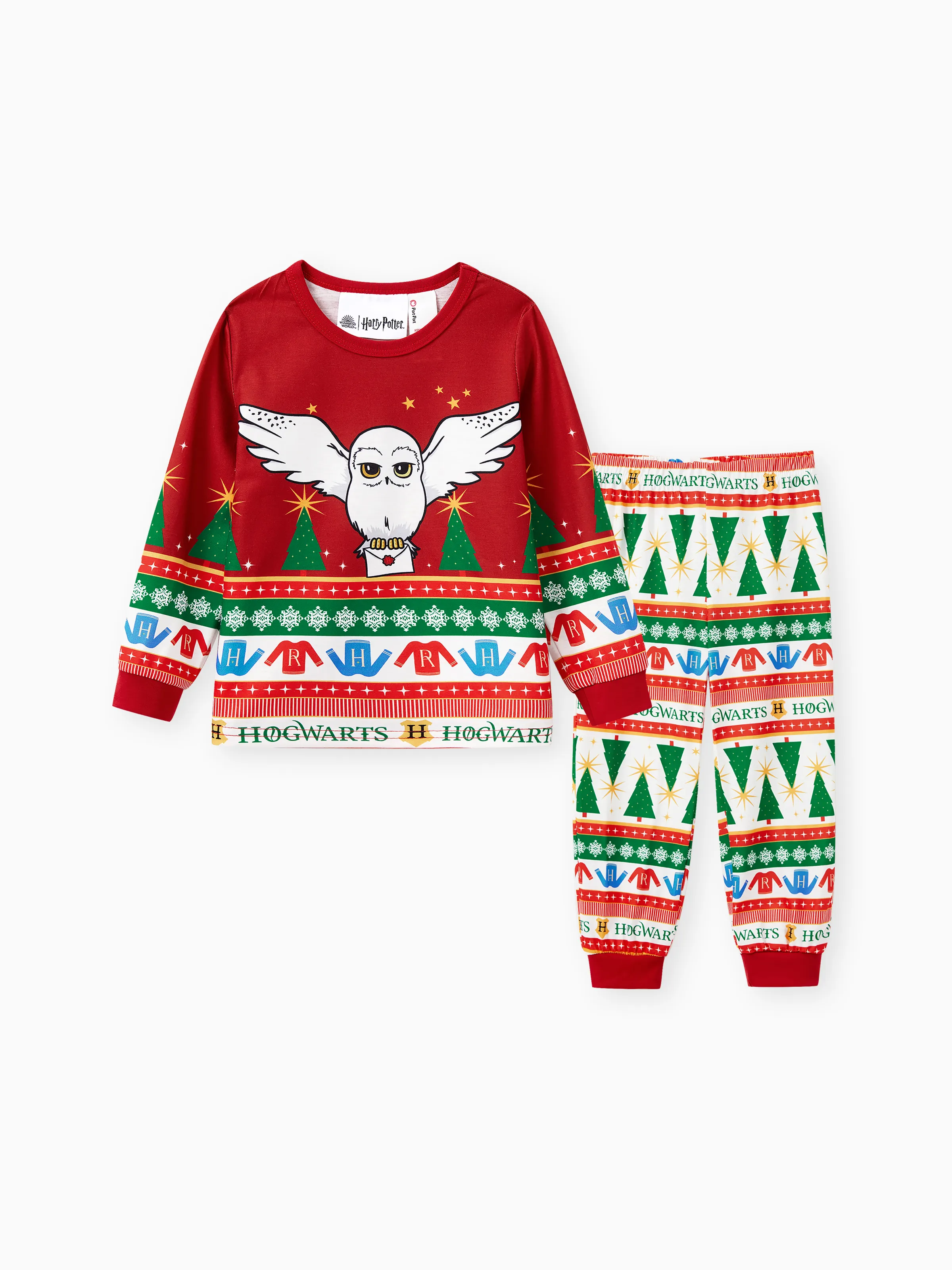 

Harry Potter Family matching Christmas Tree Owl Pattern Pajama Set (Flame Resistant)