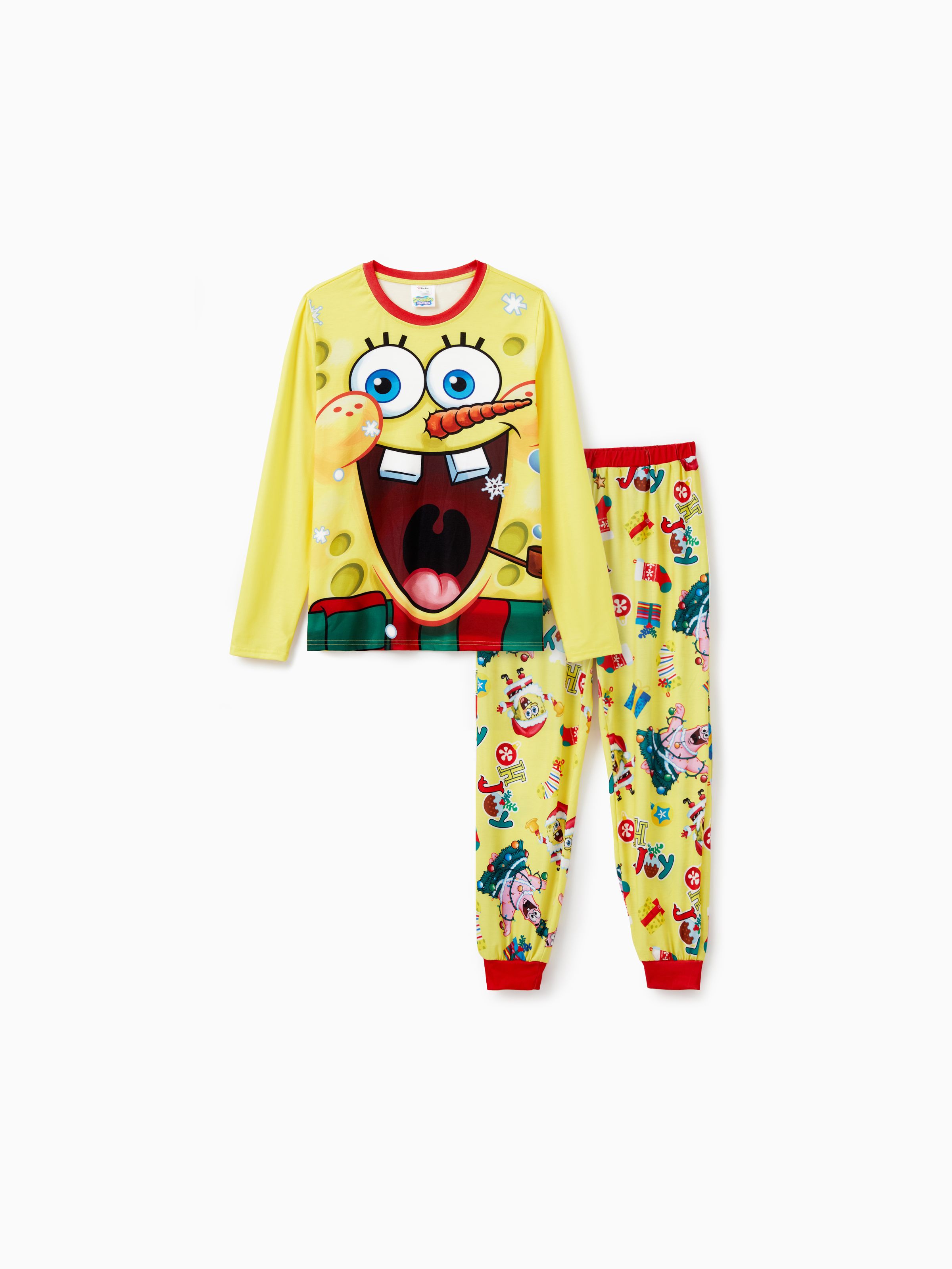 

SpongeBob SquarePants Family matching Christmas Print Pajamas Set(Flame Resistant)