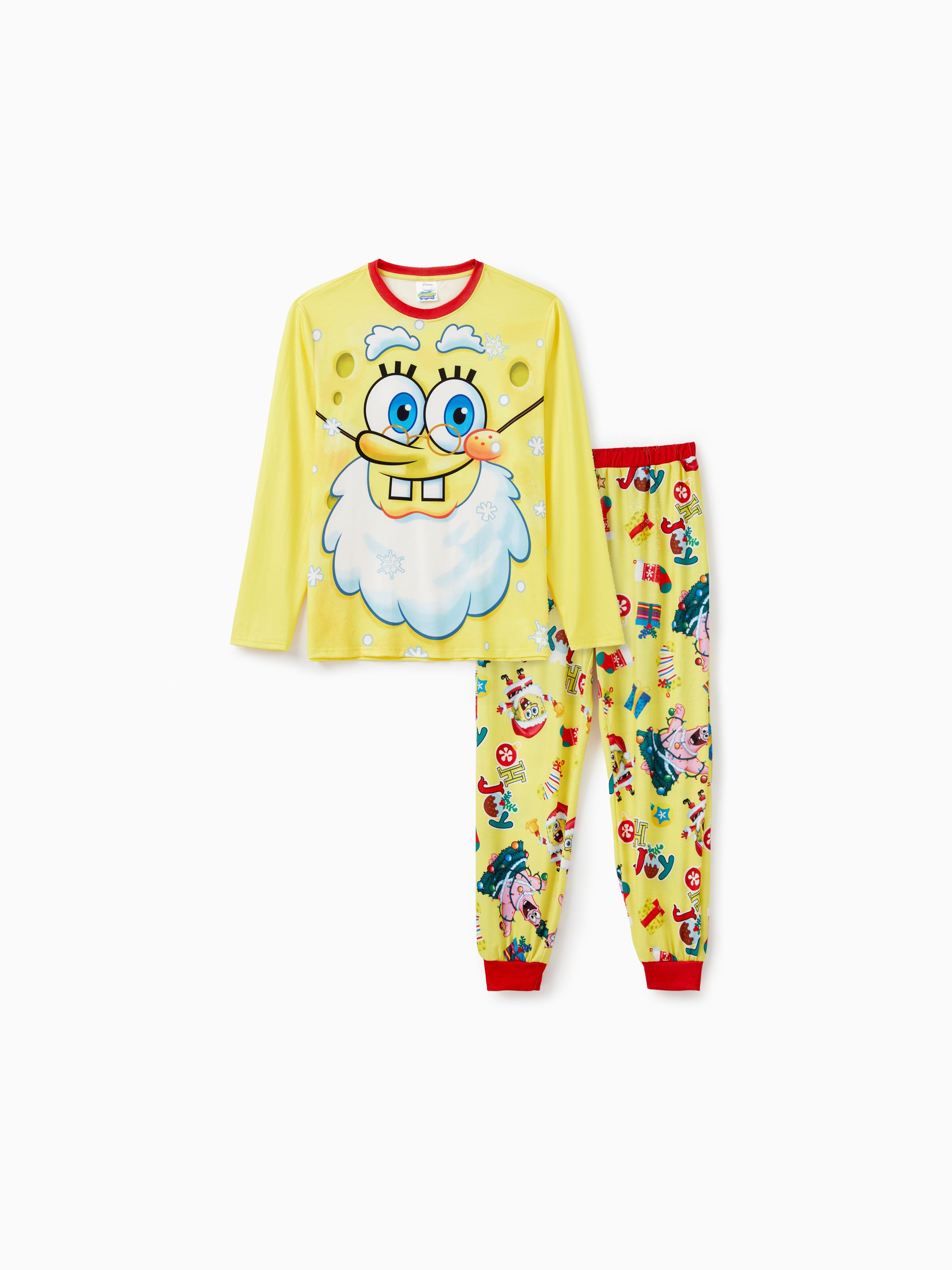 

SpongeBob SquarePants Family matching Christmas Print Pajamas Set(Flame Resistant)