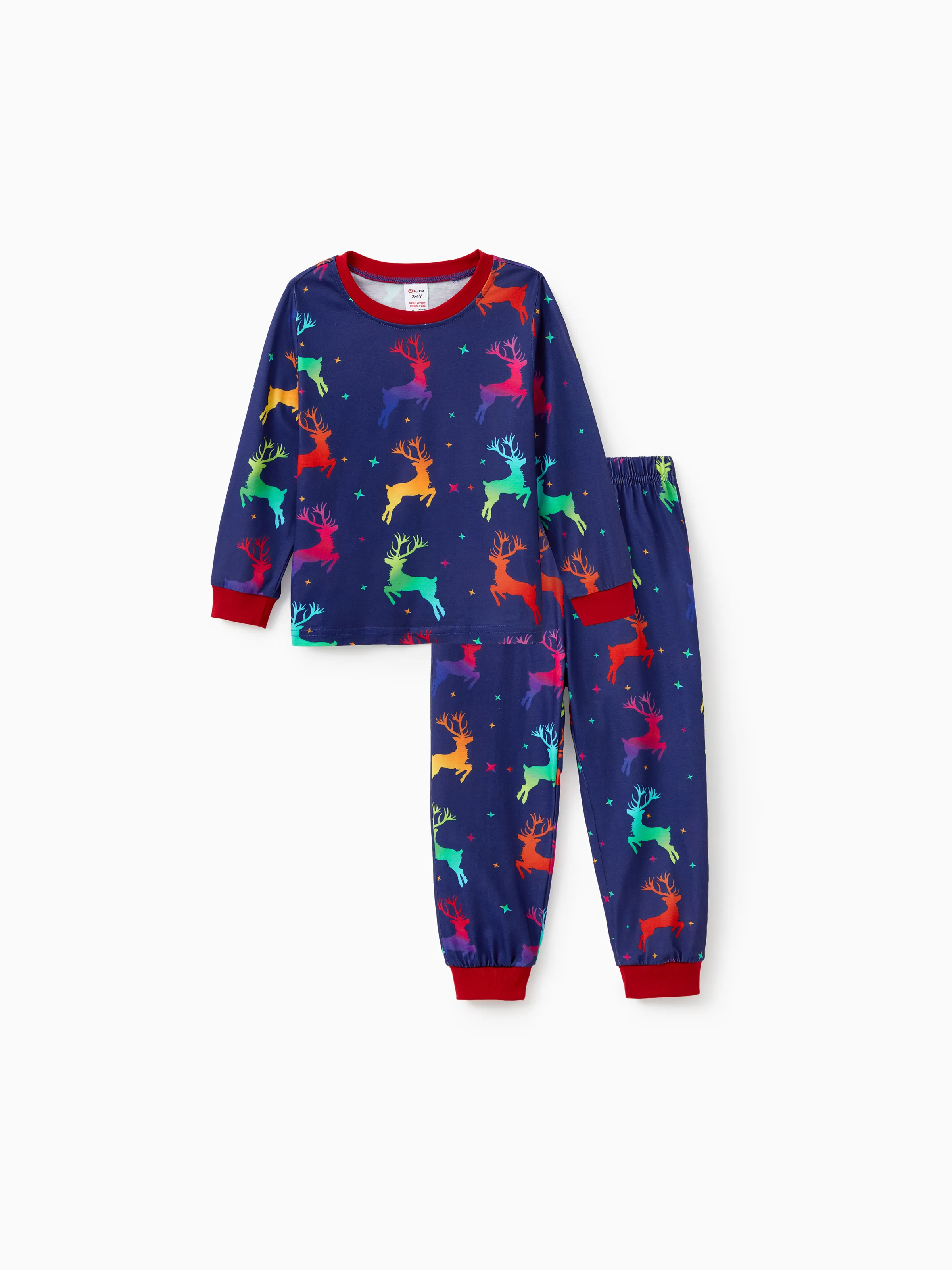 

Christmas Family Pajamas Matching Long-sleeve Pajamas Sets (Flame Resistant)