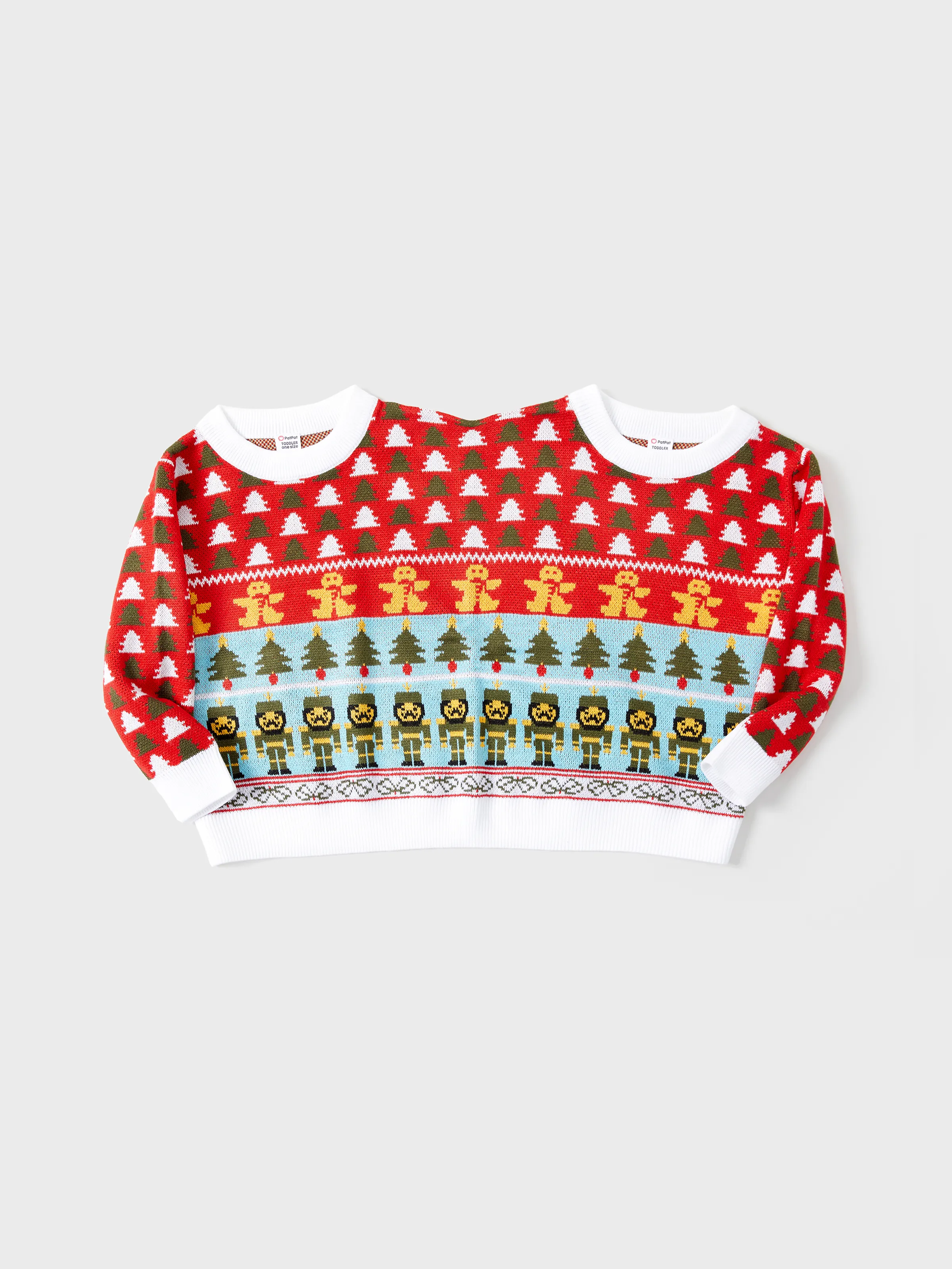 

Christmas Ugly Sweater Double Jumper Two Person Knit Pullover Tops