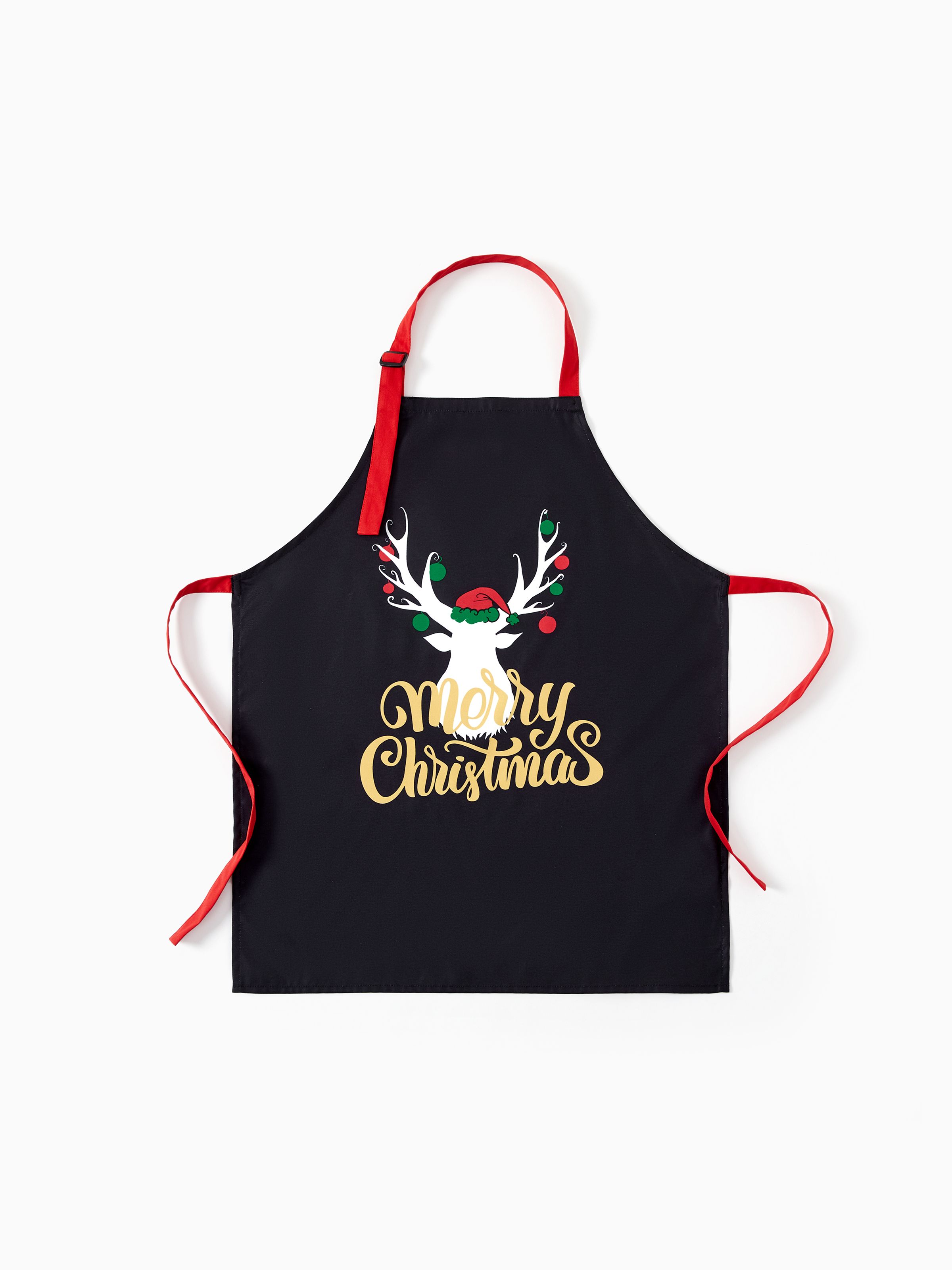 

Matching Kitchen Apron for Family Cookie Making Crew Aprons Christmas Reindeer Pattern Waterproof