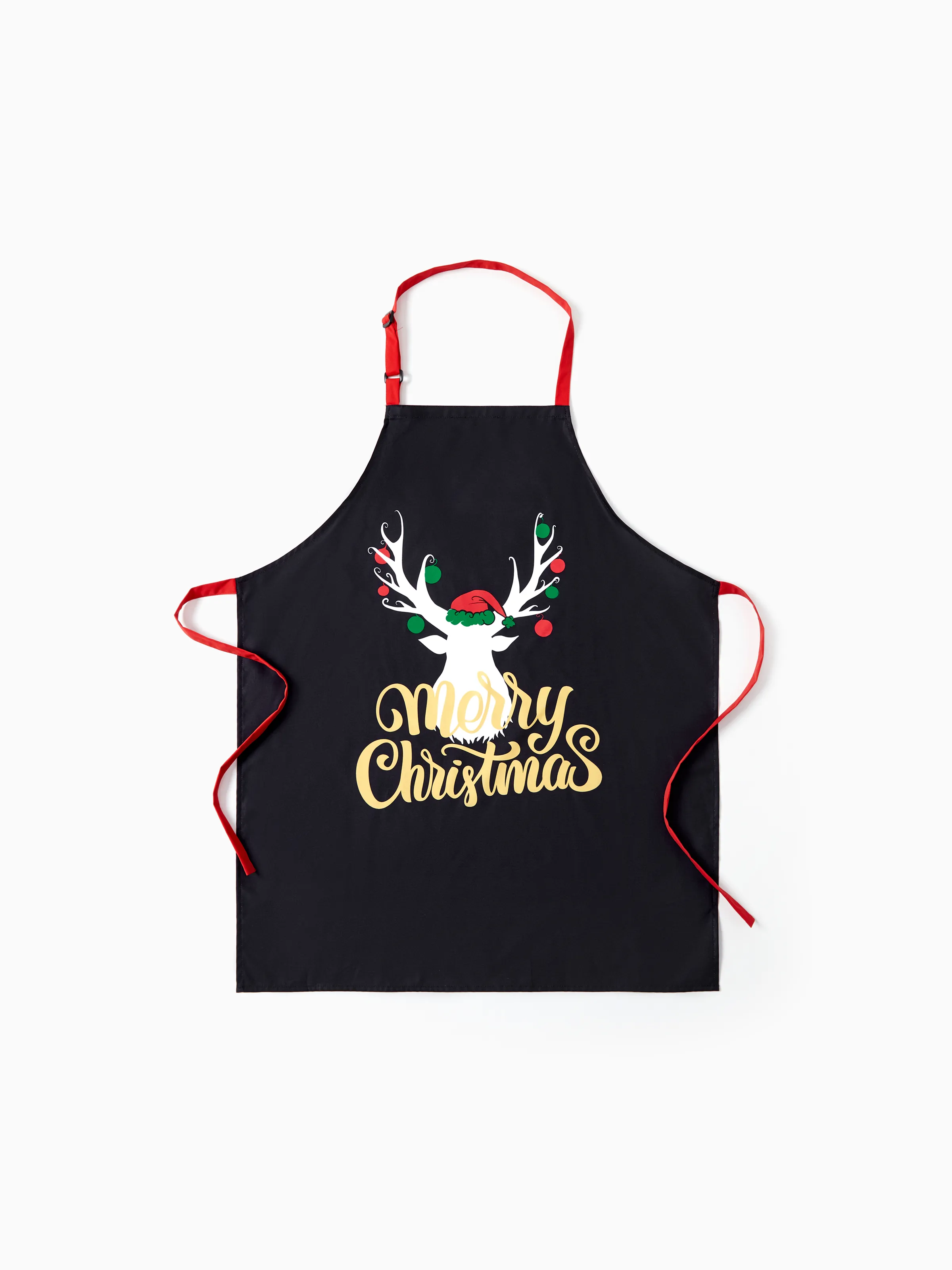 

Matching Kitchen Apron for Family Cookie Making Crew Aprons Christmas Reindeer Pattern Waterproof