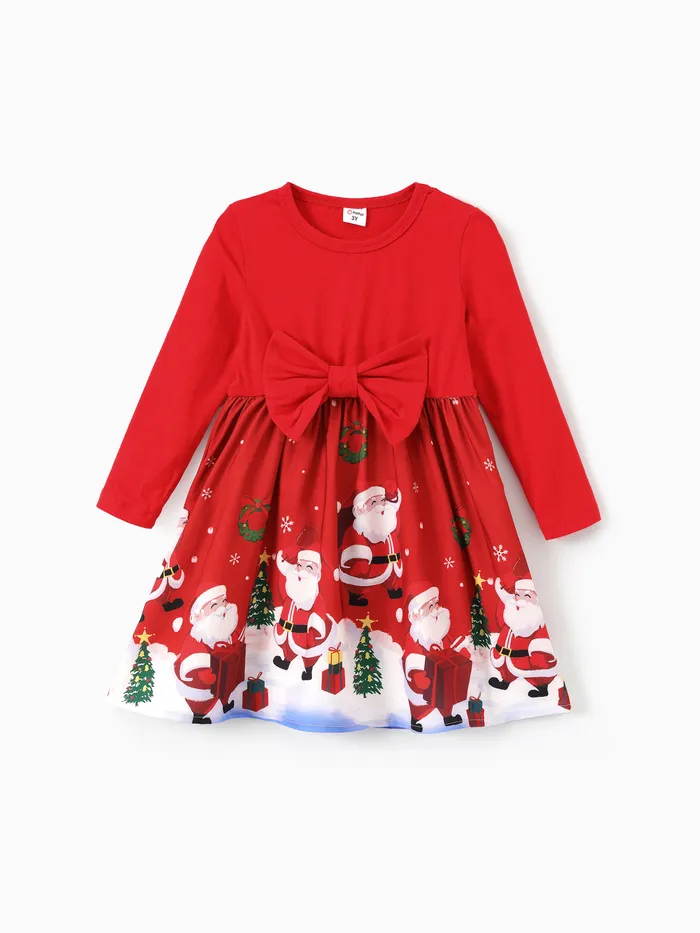 Toddler Girl Hyper-Tactile 3D Design Christmas Dress 