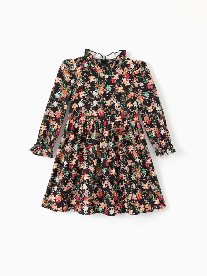 Toddler Girl Sweet Floral Ruffle Dress