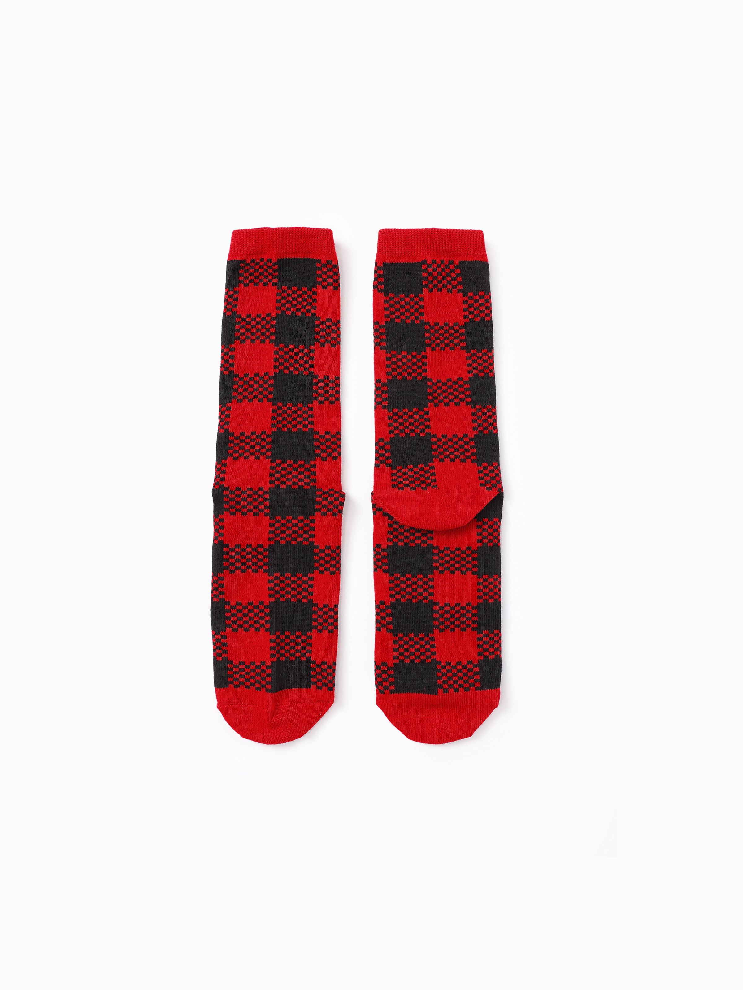 

Christmas Socks Family Matching Classic Red&Black Plaid Socks