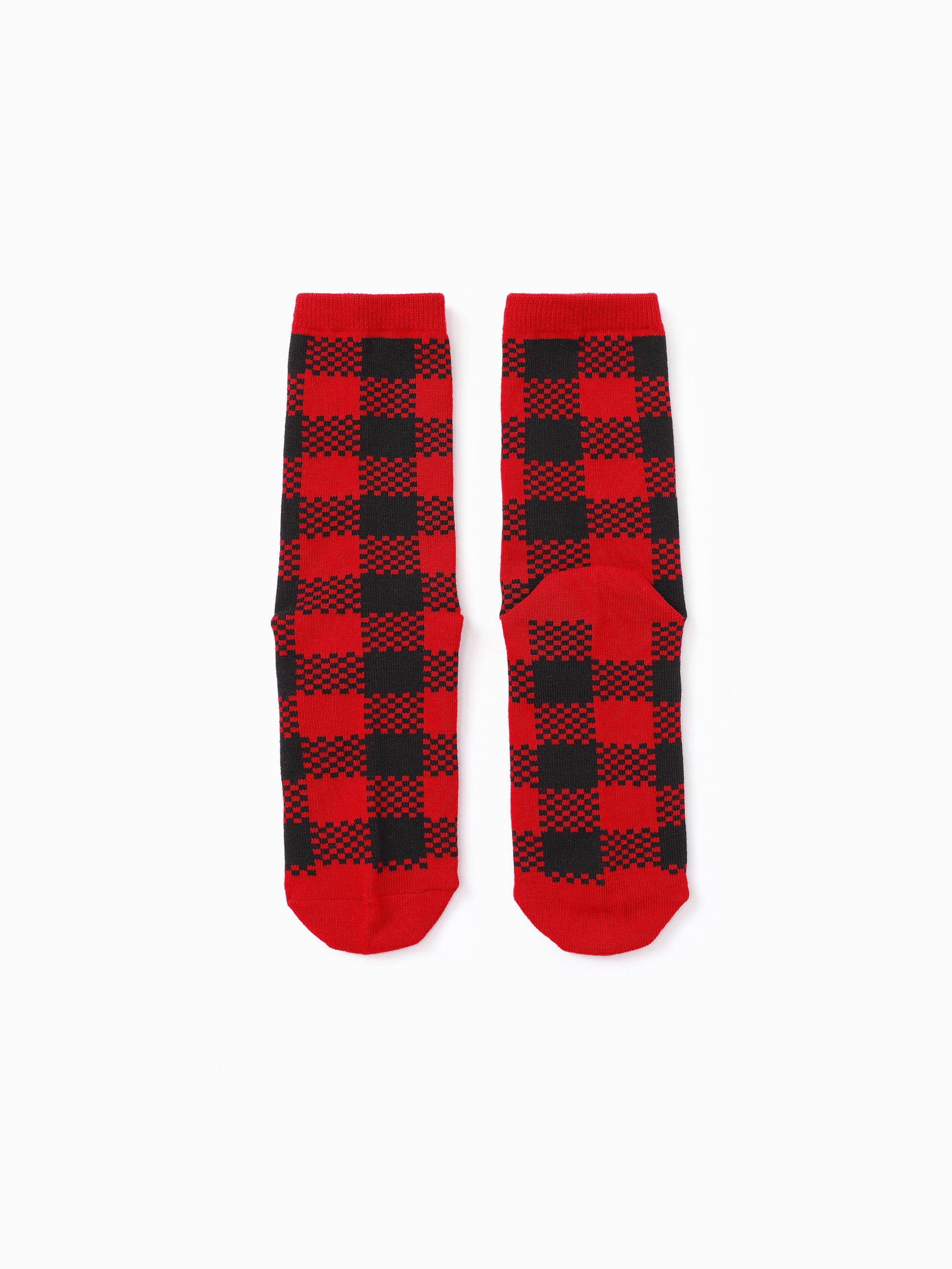 

Christmas Socks Family Matching Classic Red&Black Plaid Socks