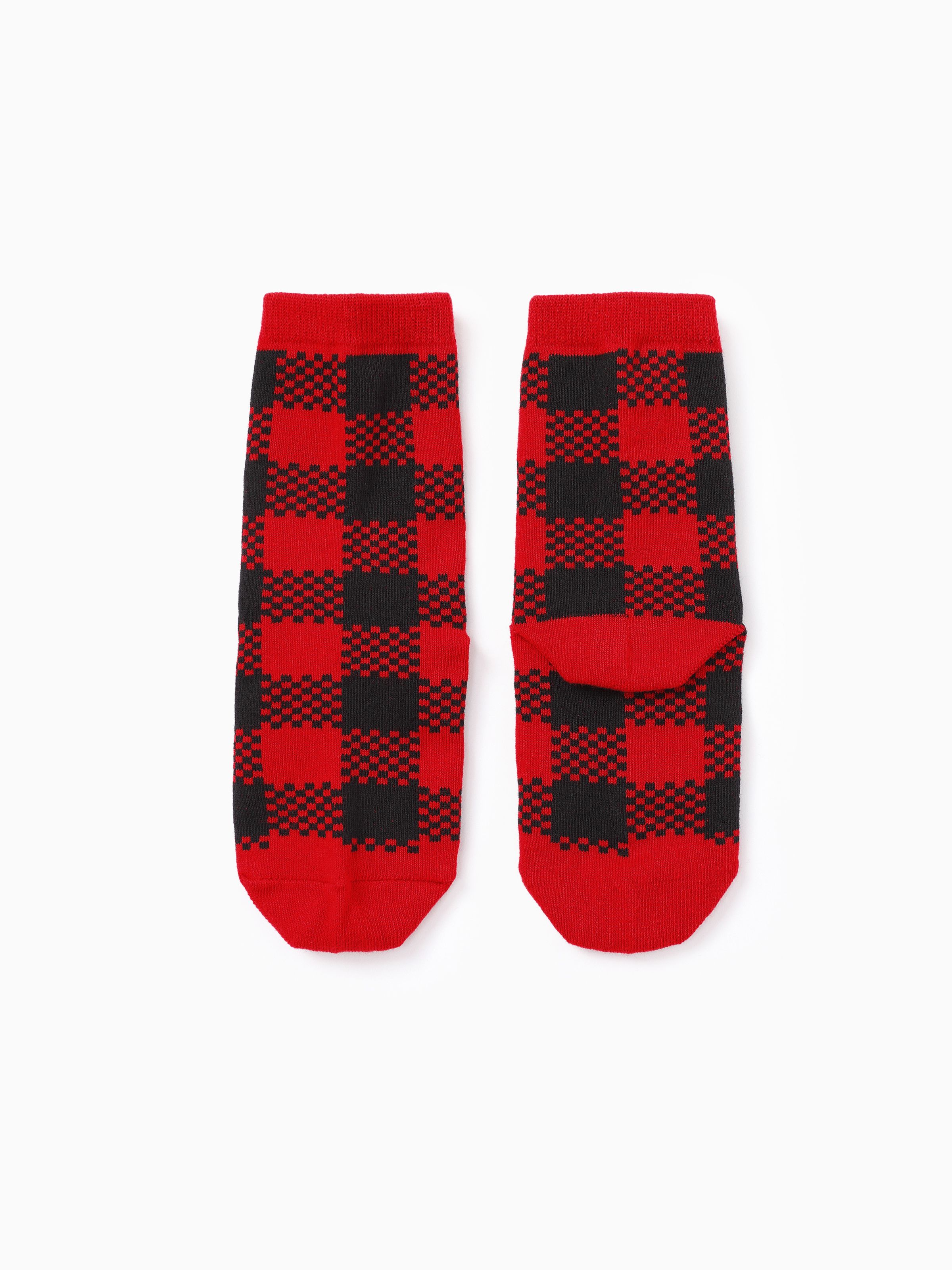 

Christmas Socks Family Matching Classic Red&Black Plaid Socks