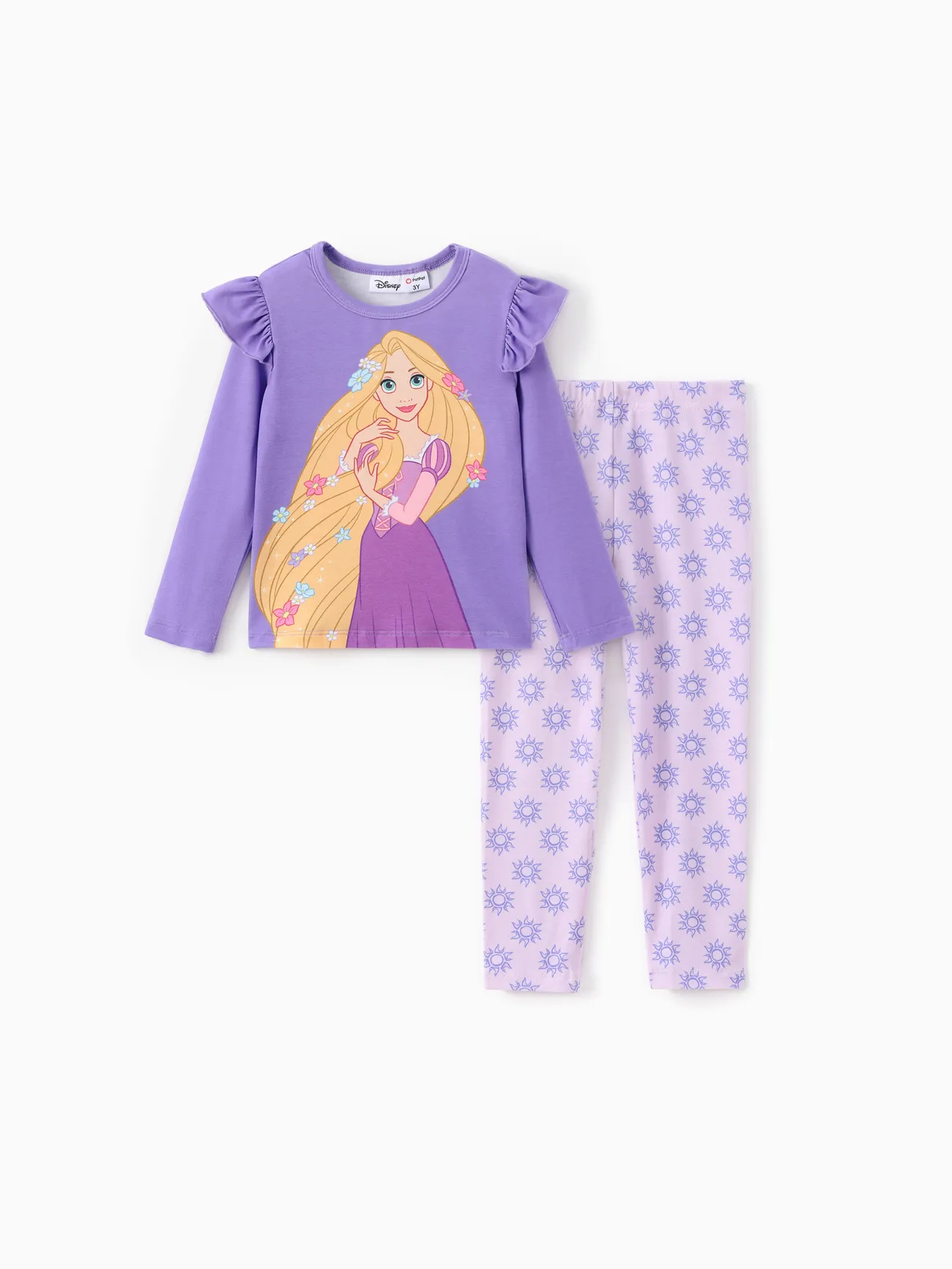 

Disney Princess Toddler Girl 2pcs Naia™ Character Print Ruffled Long-sleeve Pullover and Polka Dots Leggings Set