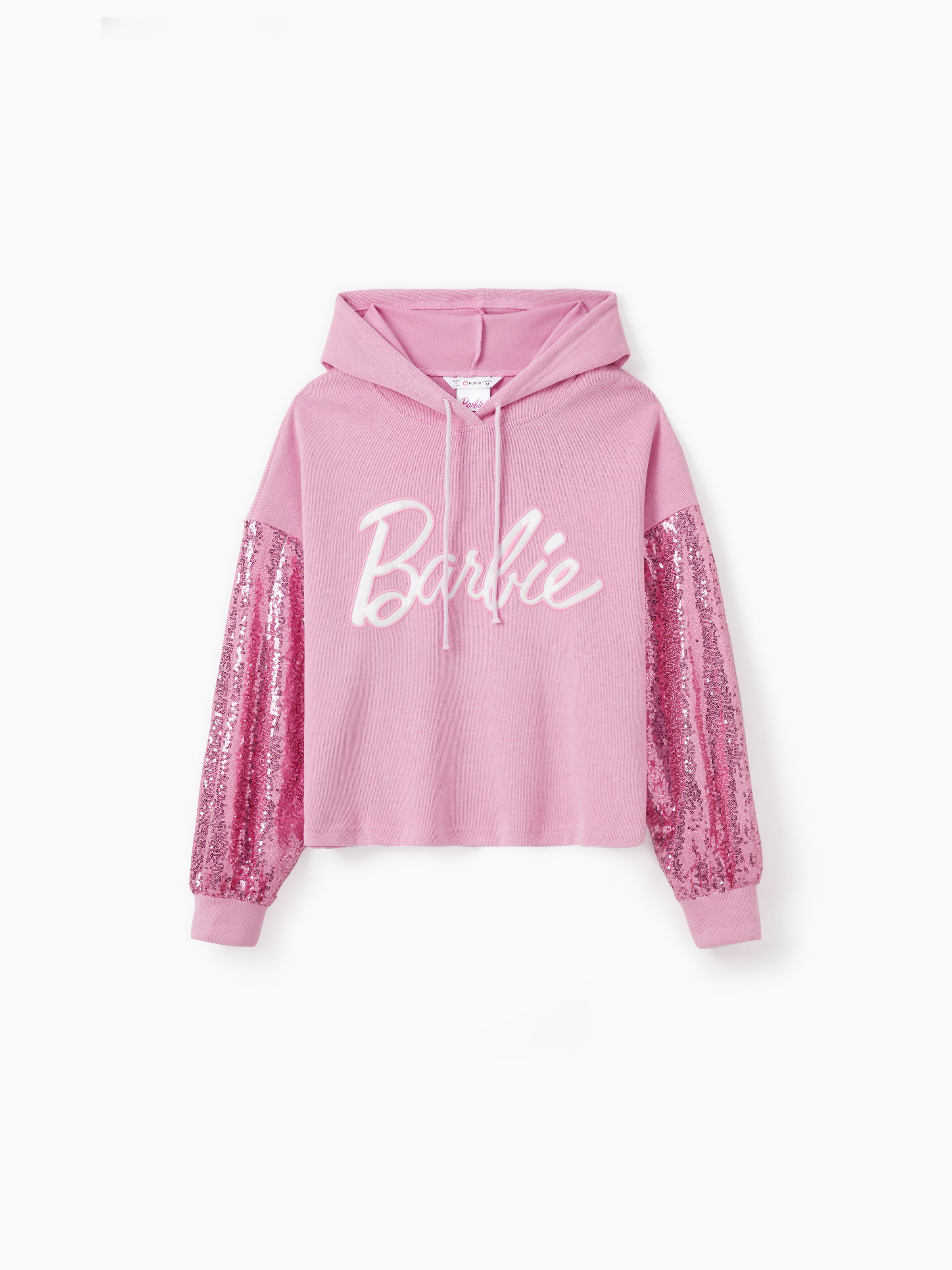 

Barbie Mommy And Me 1pc Cotton Knited Logo Embroidered Sequin Long-sleeve Hoodies