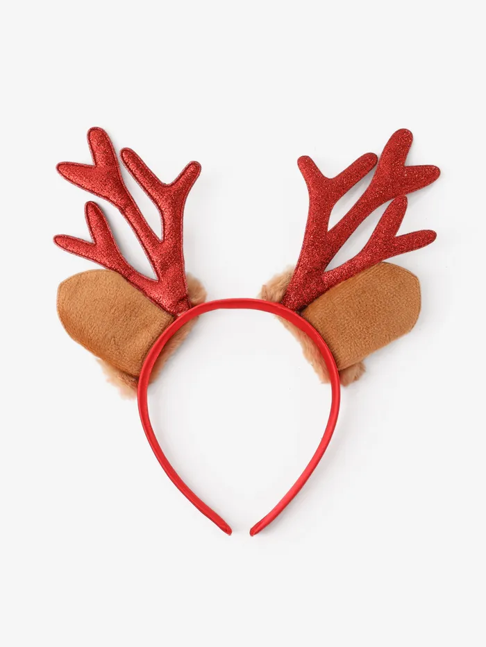 Noël Greet Bell Elk Antler Bandeau rouge pour tout-petit/enfants/adulte 