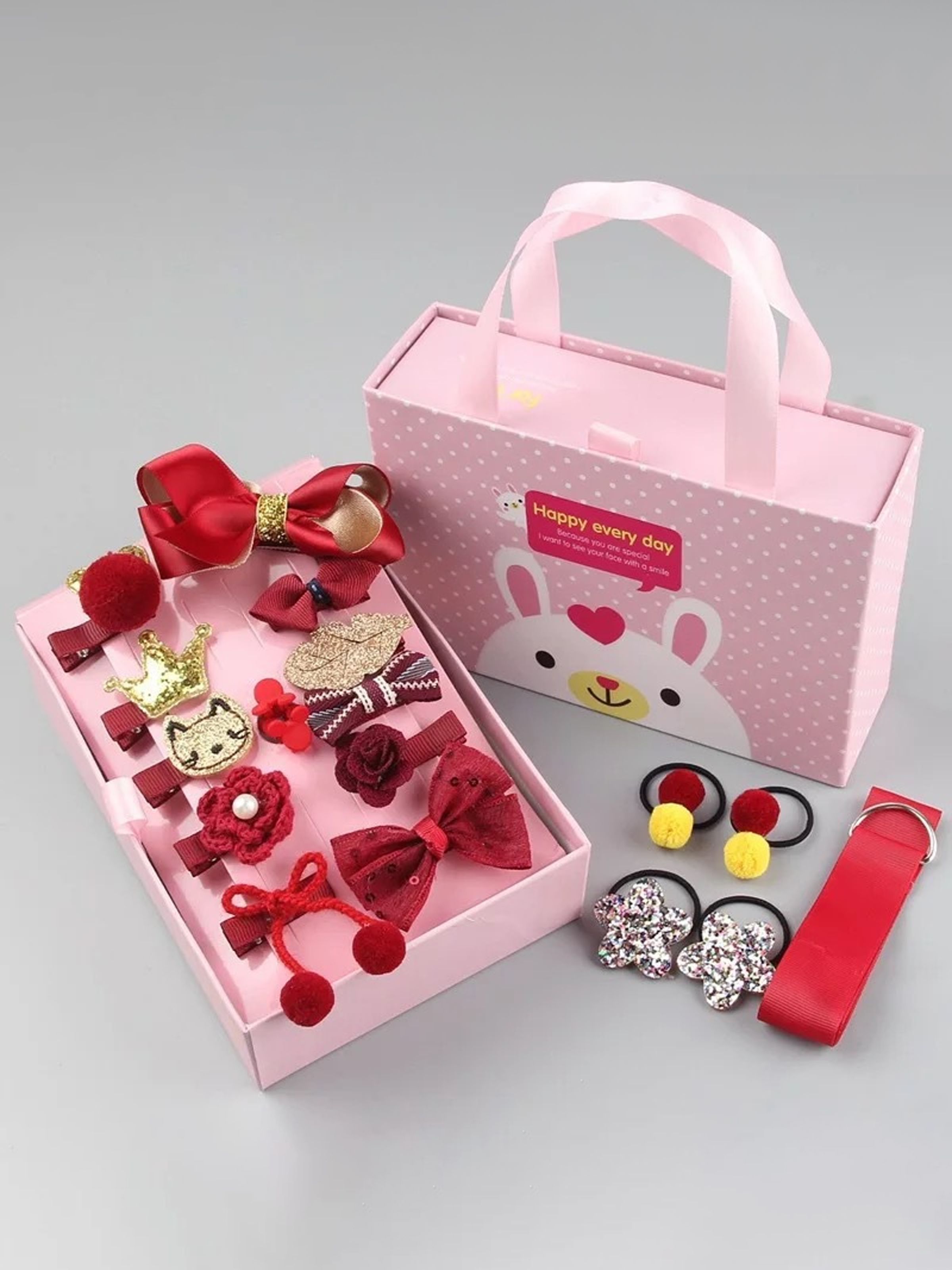 

18pcs/set Multi-style Hair Accessory Sets for Girls (The opening direction of the clip is random)